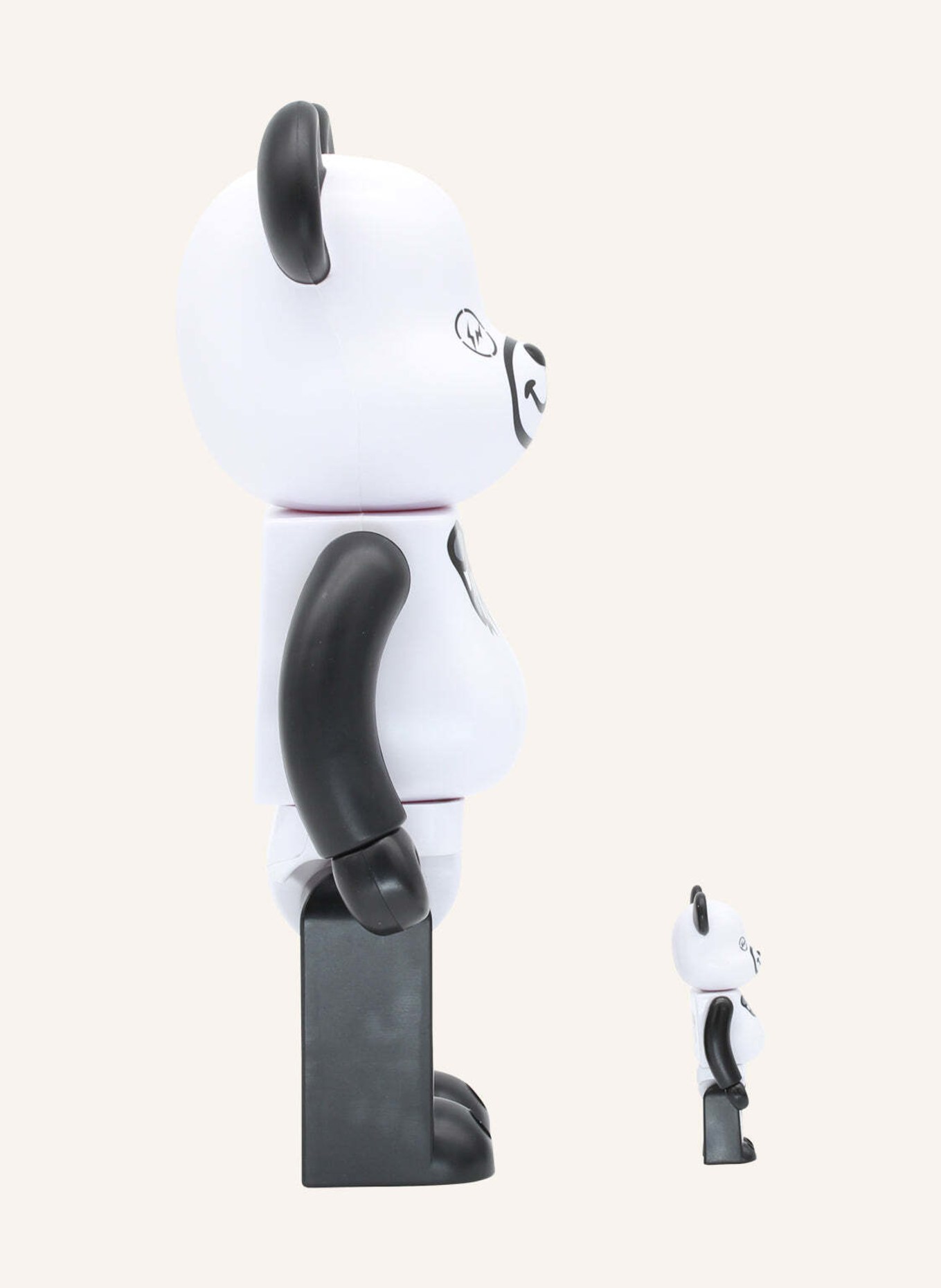 MEDICOM Figur BE@RBRICK FREEMASONRY X FRAGMENT 100% + 400% SET BY BIBO, Farbe: WEISS (Bild 4)