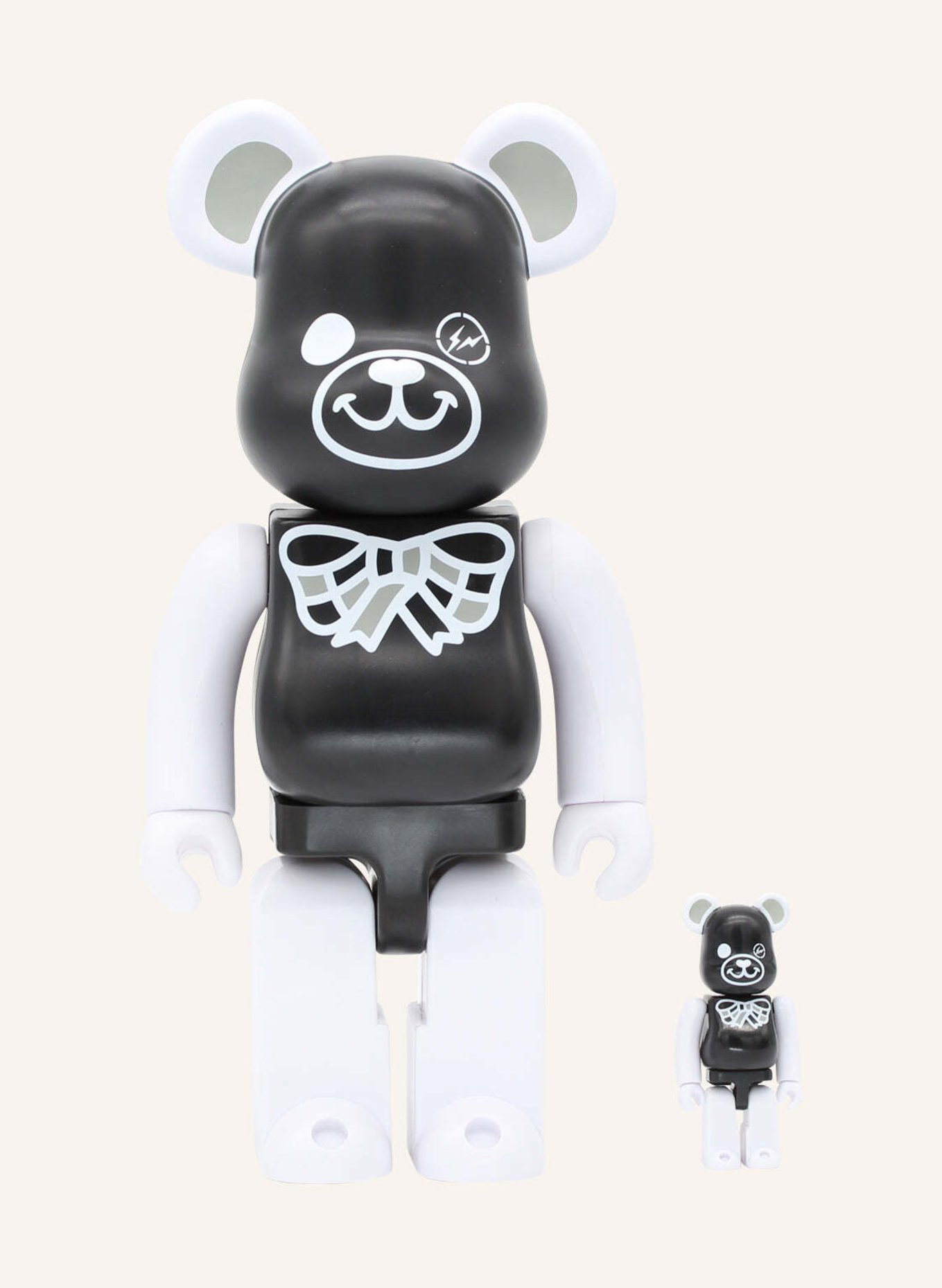 MEDICOM Figur BE@RBRICK FREEMASONRY X FRAGMENT 100% + 400% SET BY BIBO, Farbe: SCHWARZ (Bild 1)