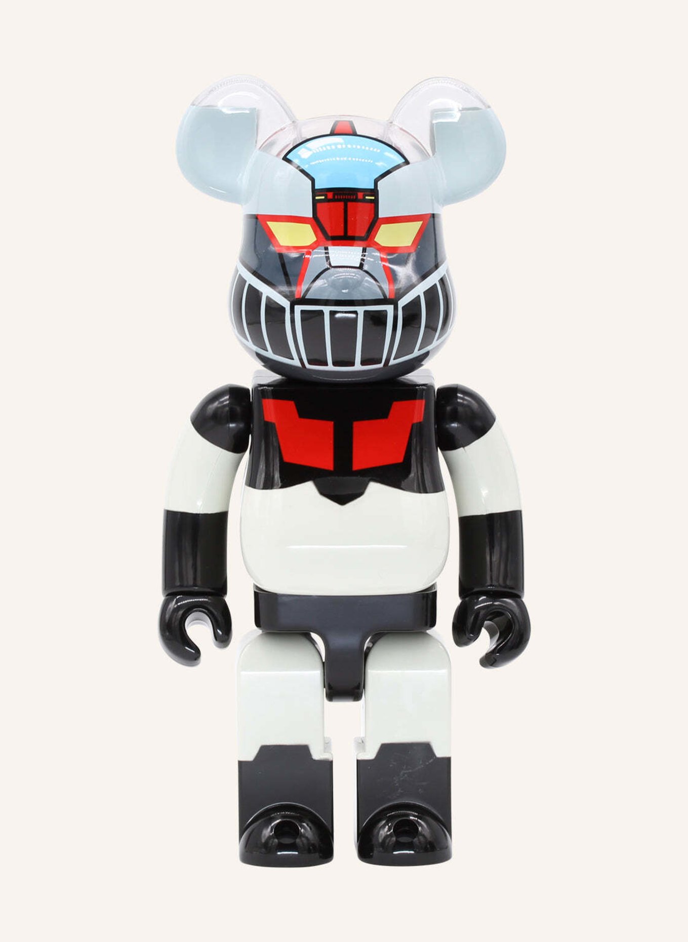 MEDICOM Figur BE@RBRICK MAZINGER Z (TRUE MAZINGER) 400% BY BIBO, Farbe: WEISS (Bild 1)