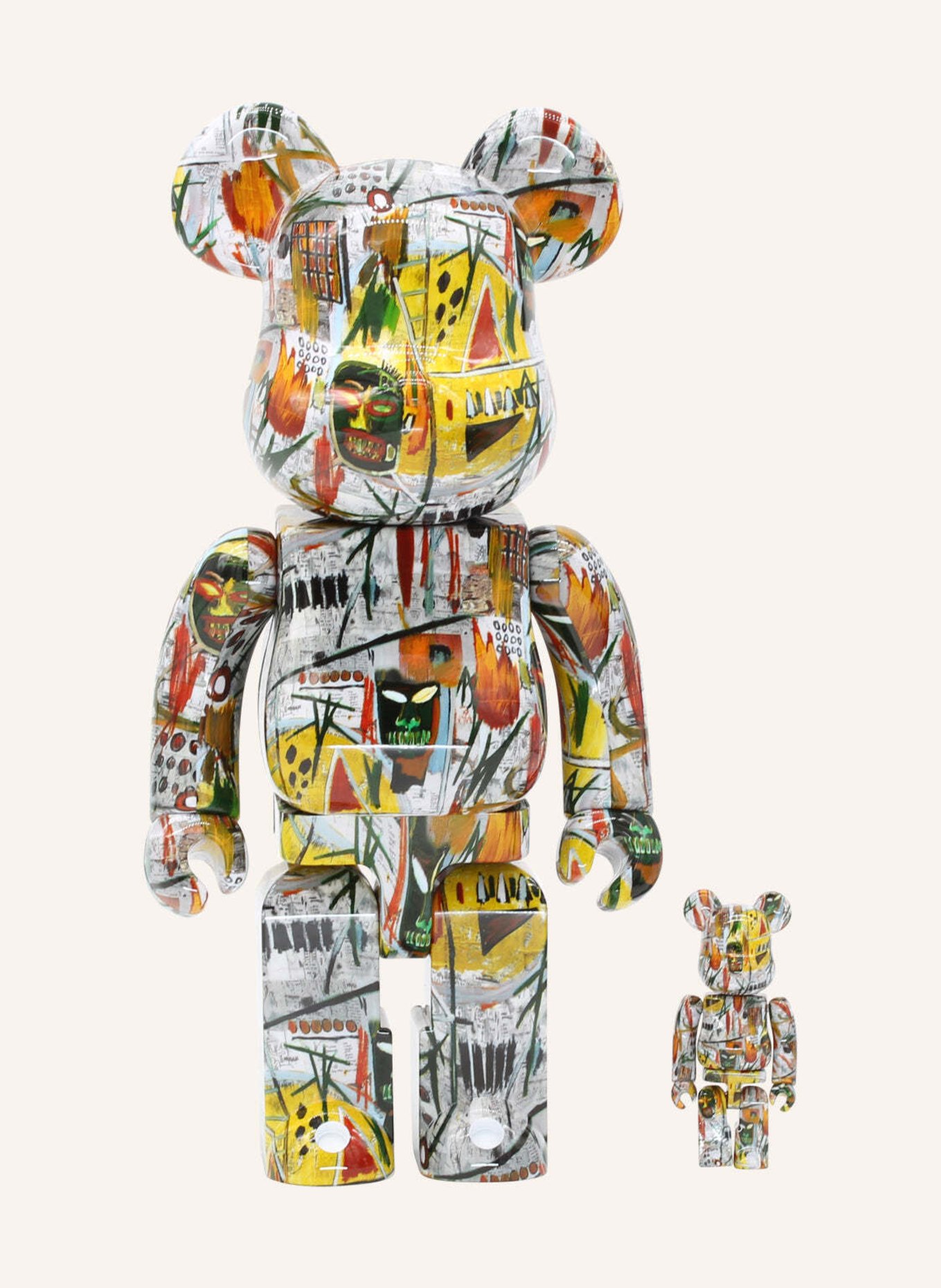 MEDICOM Figur BE@RBRICK JEAN-MICHEL BASQUIAT 100% + 400% SET BY BIBO, Farbe: HELLLILA (Bild 1)