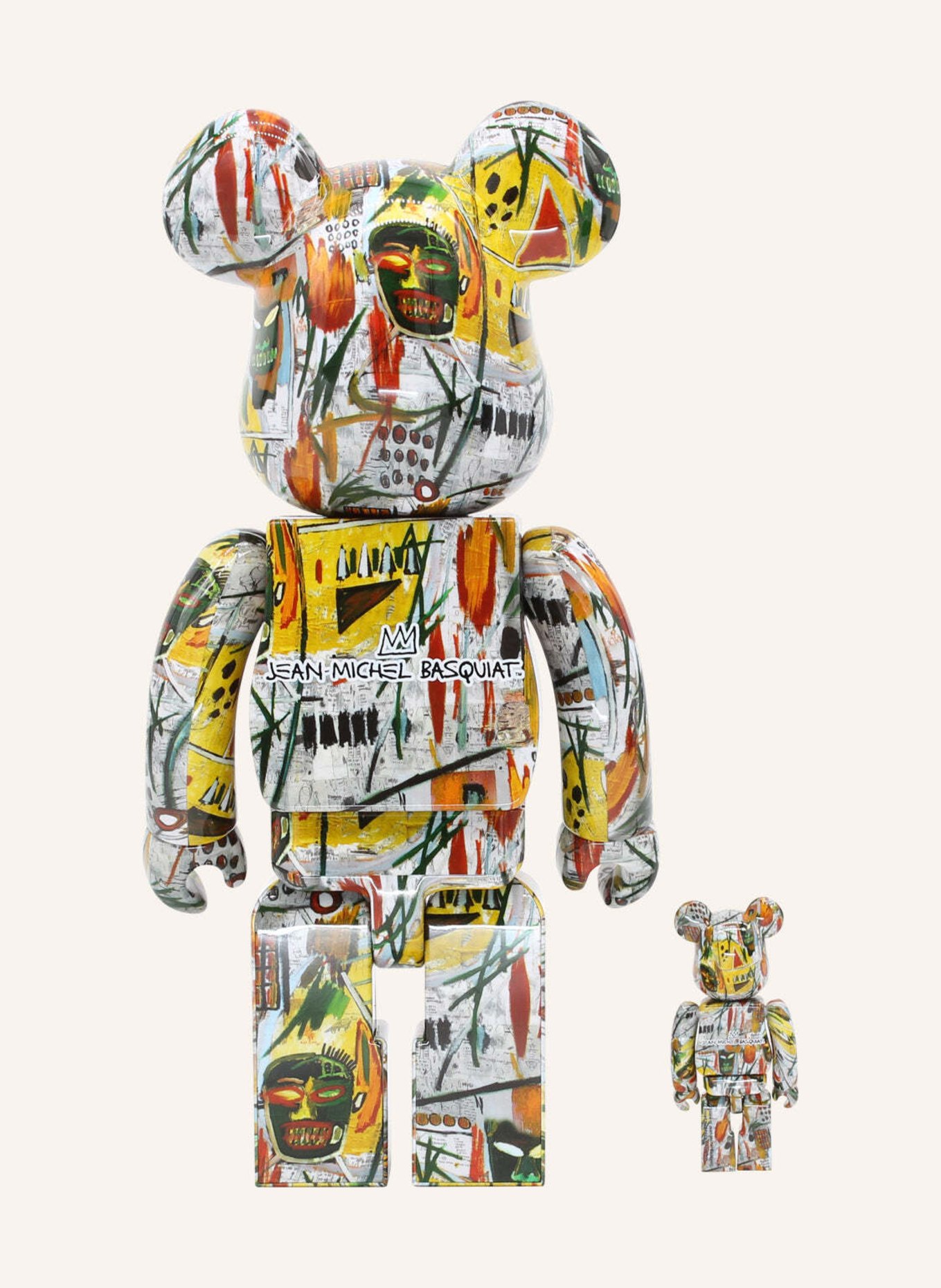 MEDICOM Figur BE@RBRICK JEAN-MICHEL BASQUIAT 100% + 400% SET BY BIBO, Farbe: HELLLILA (Bild 2)