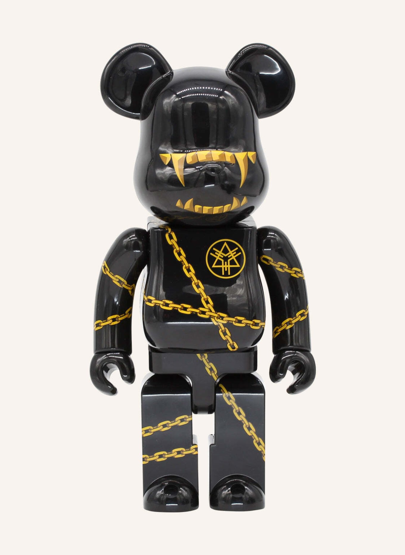 MEDICOM Figur BE@RBRICK MISHKA X LONG 400% BY BIBO, Farbe: SCHWARZ (Bild 1)