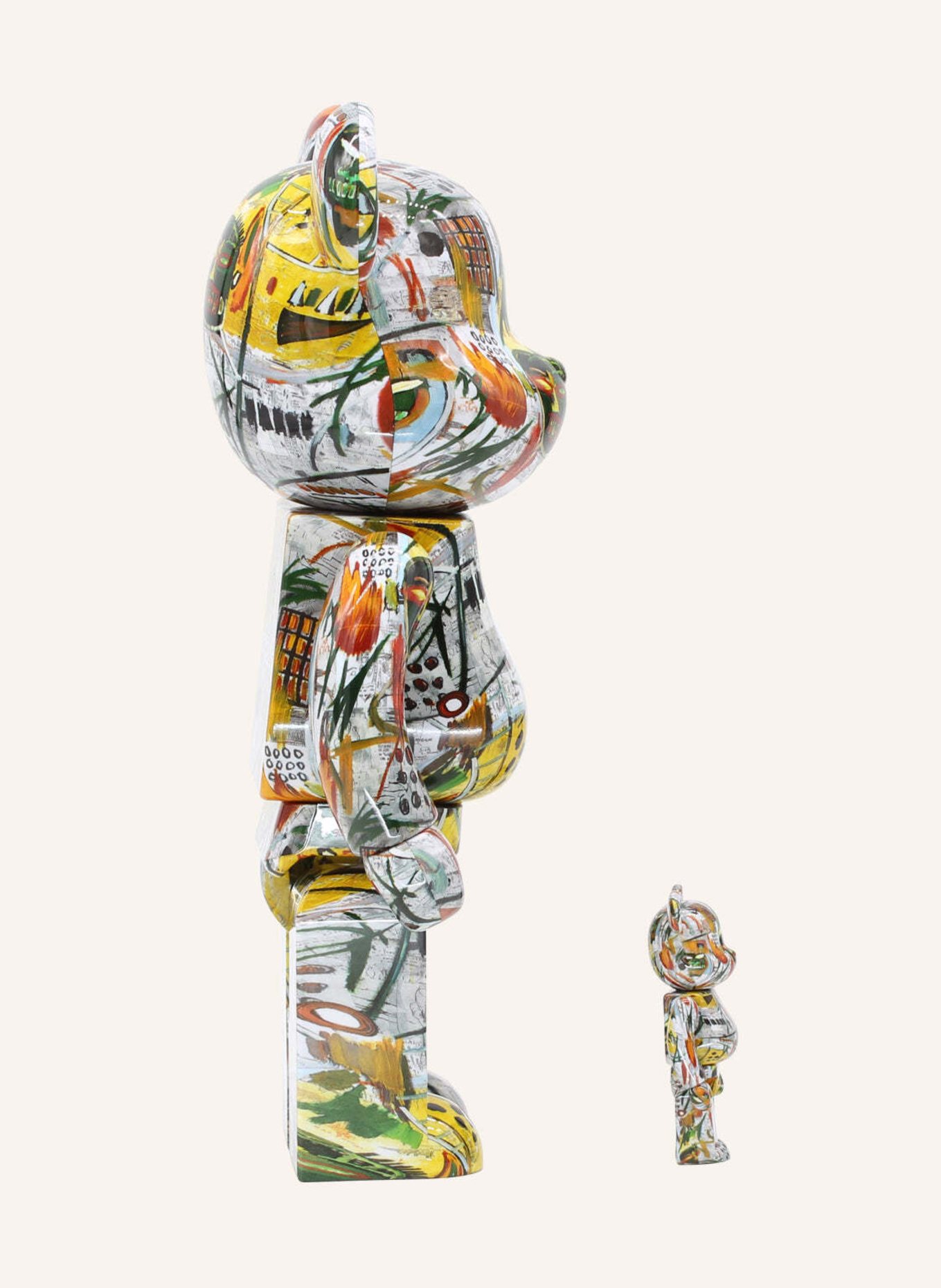 MEDICOM Figur BE@RBRICK JEAN-MICHEL BASQUIAT 100% + 400% SET BY BIBO, Farbe: HELLLILA (Bild 4)