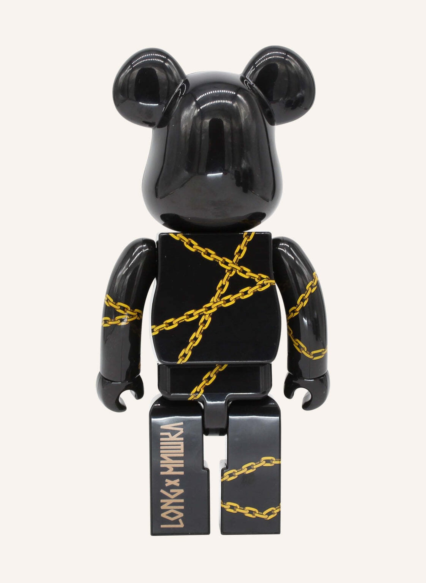 MEDICOM Figur BE@RBRICK MISHKA X LONG 400% BY BIBO, Farbe: SCHWARZ (Bild 2)