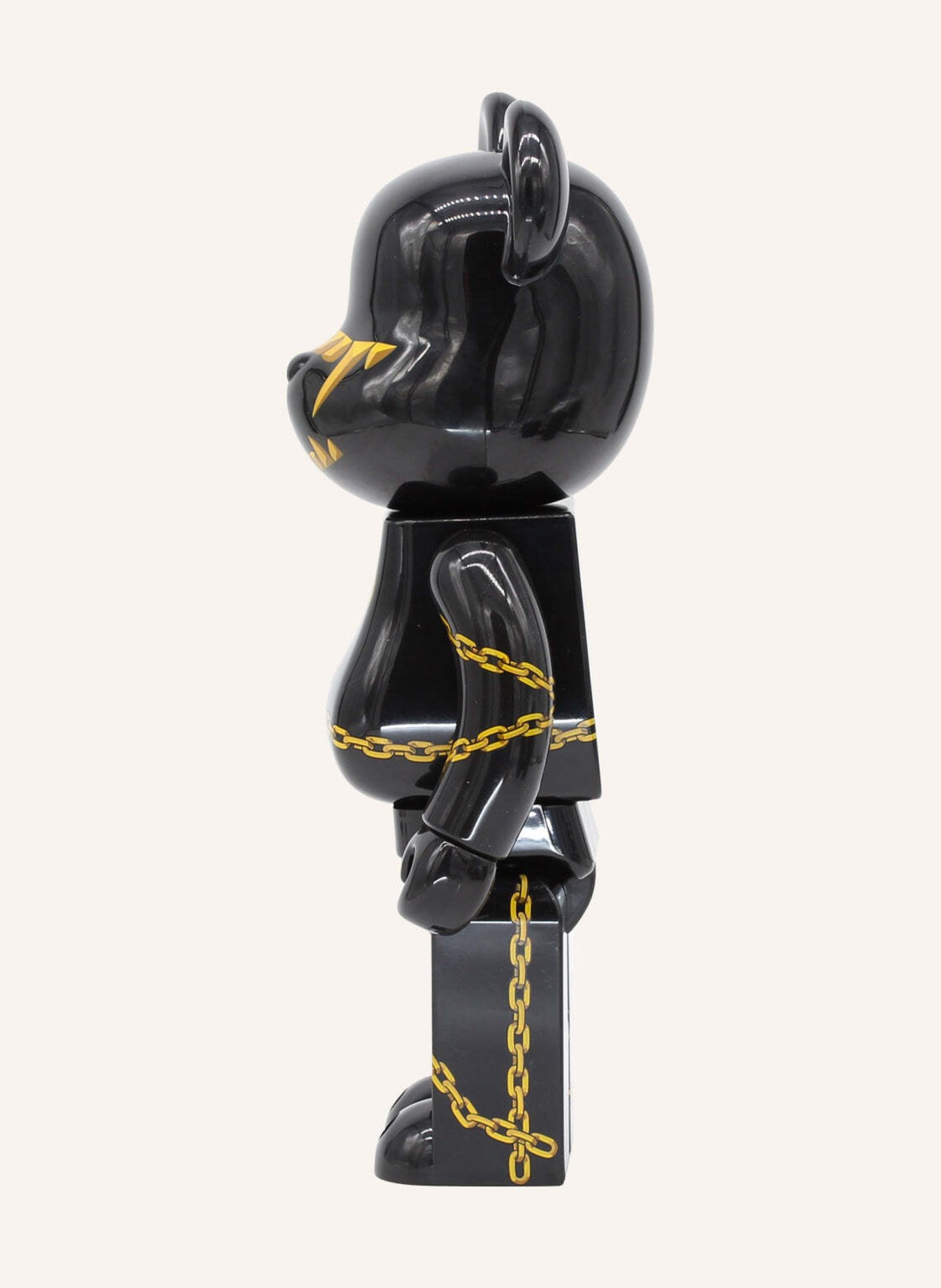 MEDICOM Figur BE@RBRICK MISHKA X LONG 400% BY BIBO, Farbe: SCHWARZ (Bild 3)