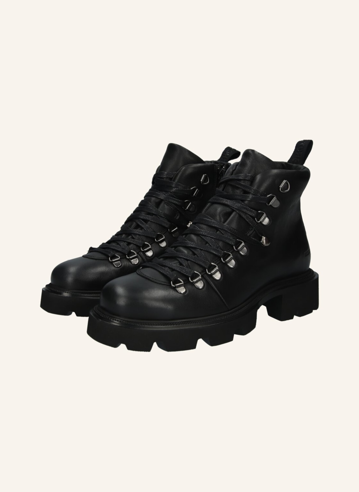 BLACKSTONE Lace-ups: SCHWARZ
