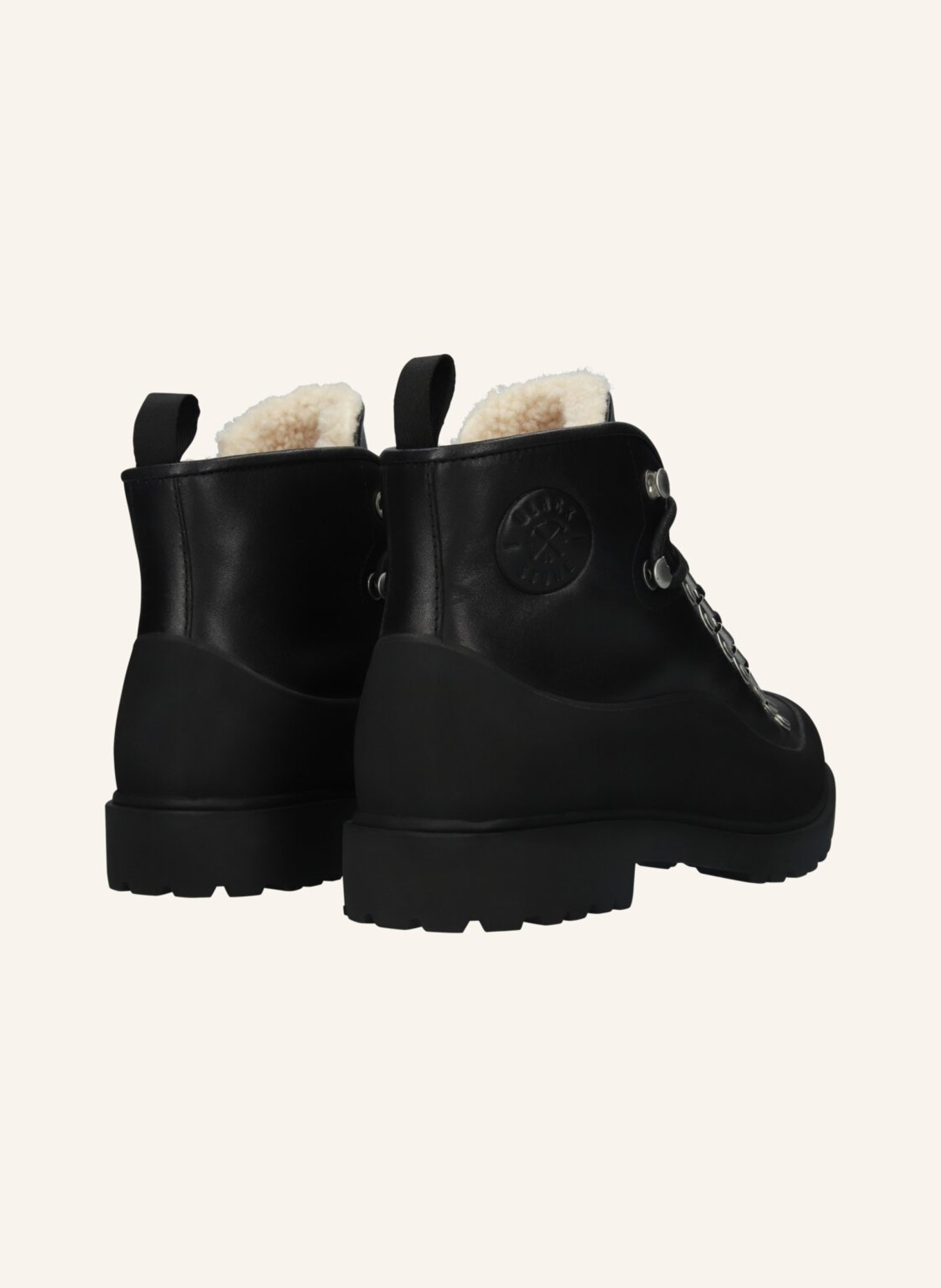 BLACKSTONE Schnürboots: SCHWARZ