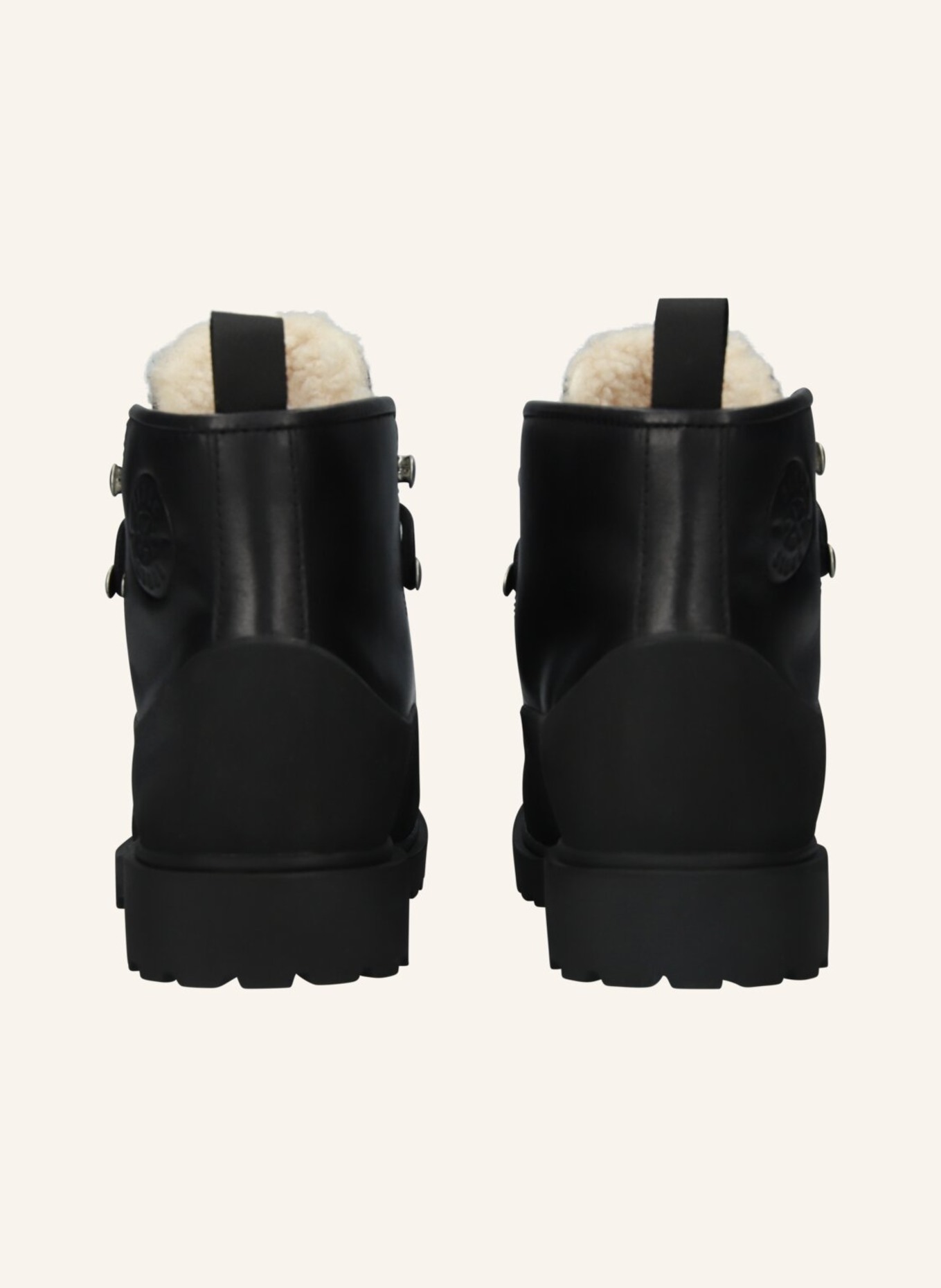 BLACKSTONE Schnürboots: SCHWARZ