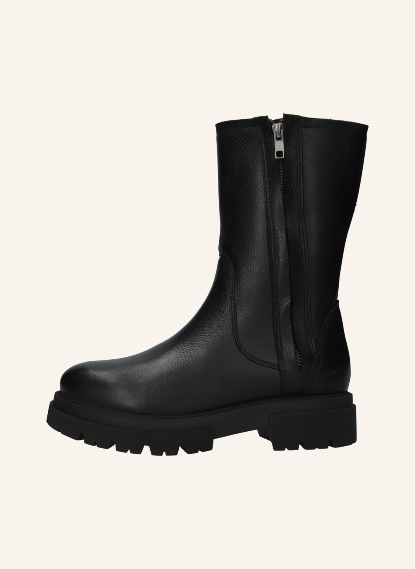 BLACKSTONE Schnürboots: SCHWARZ