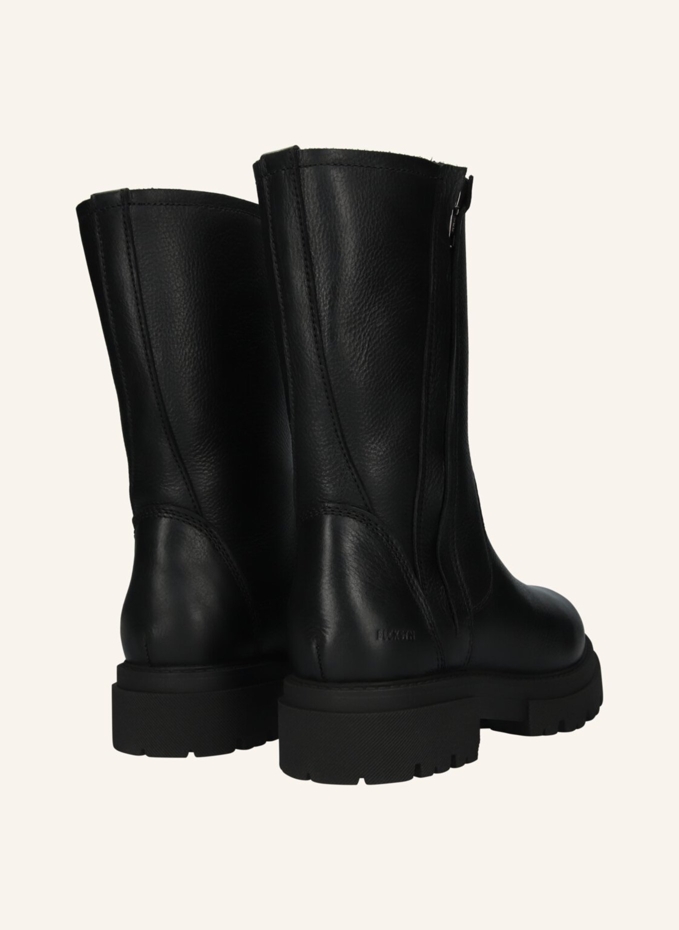 BLACKSTONE Schnürboots: SCHWARZ