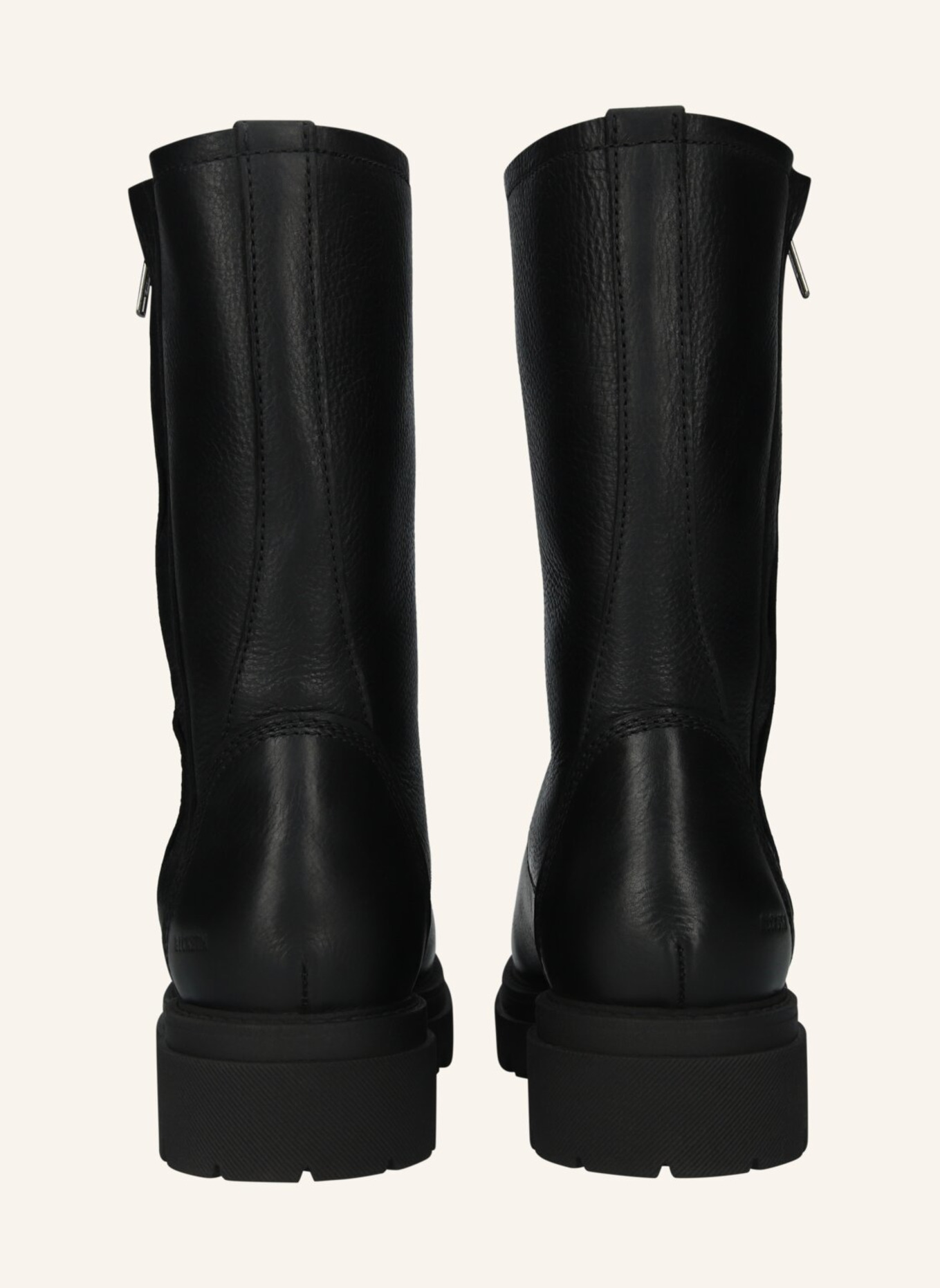 BLACKSTONE Schnürboots: SCHWARZ