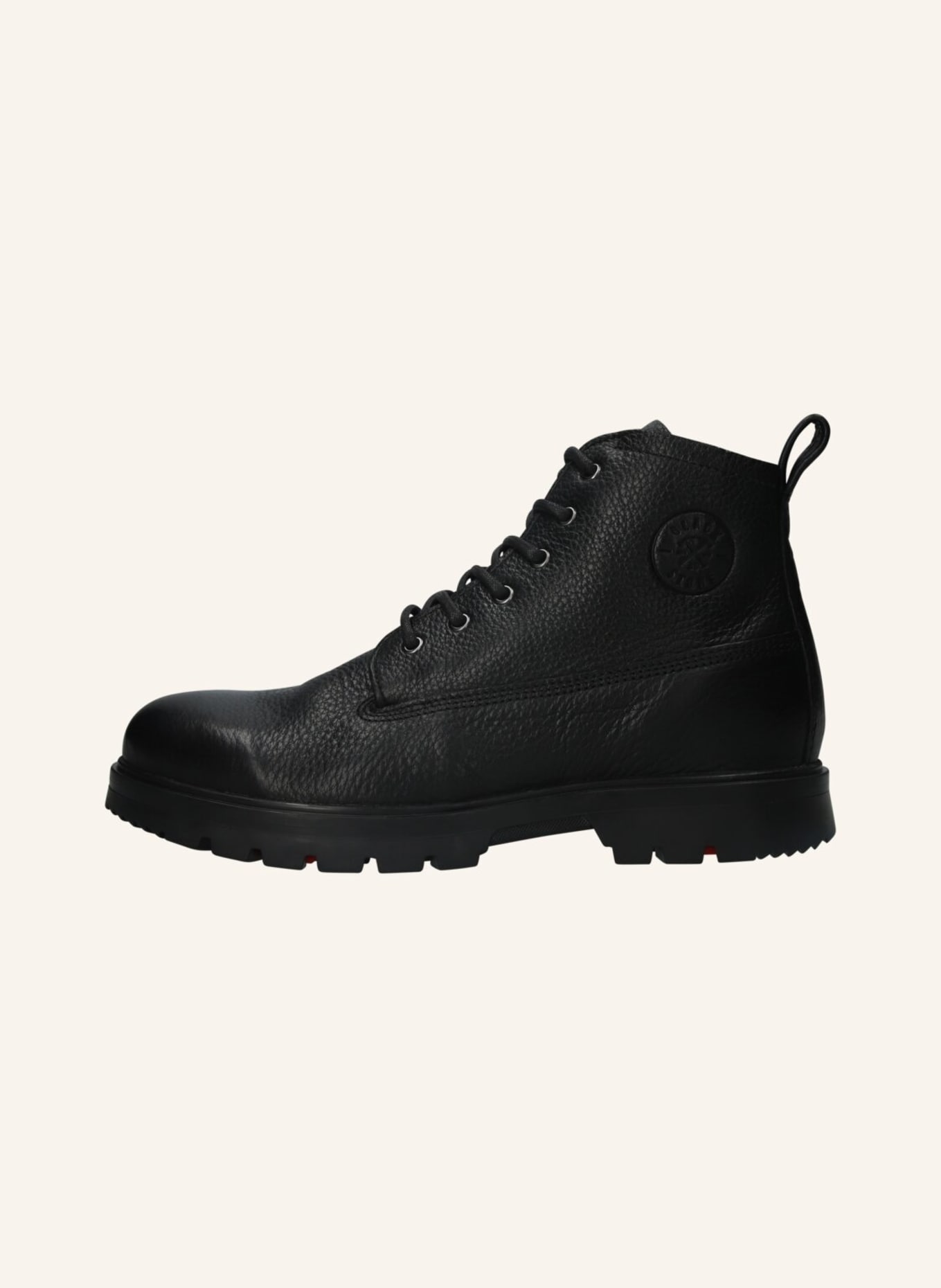 BLACKSTONE Schnürboots: SCHWARZ