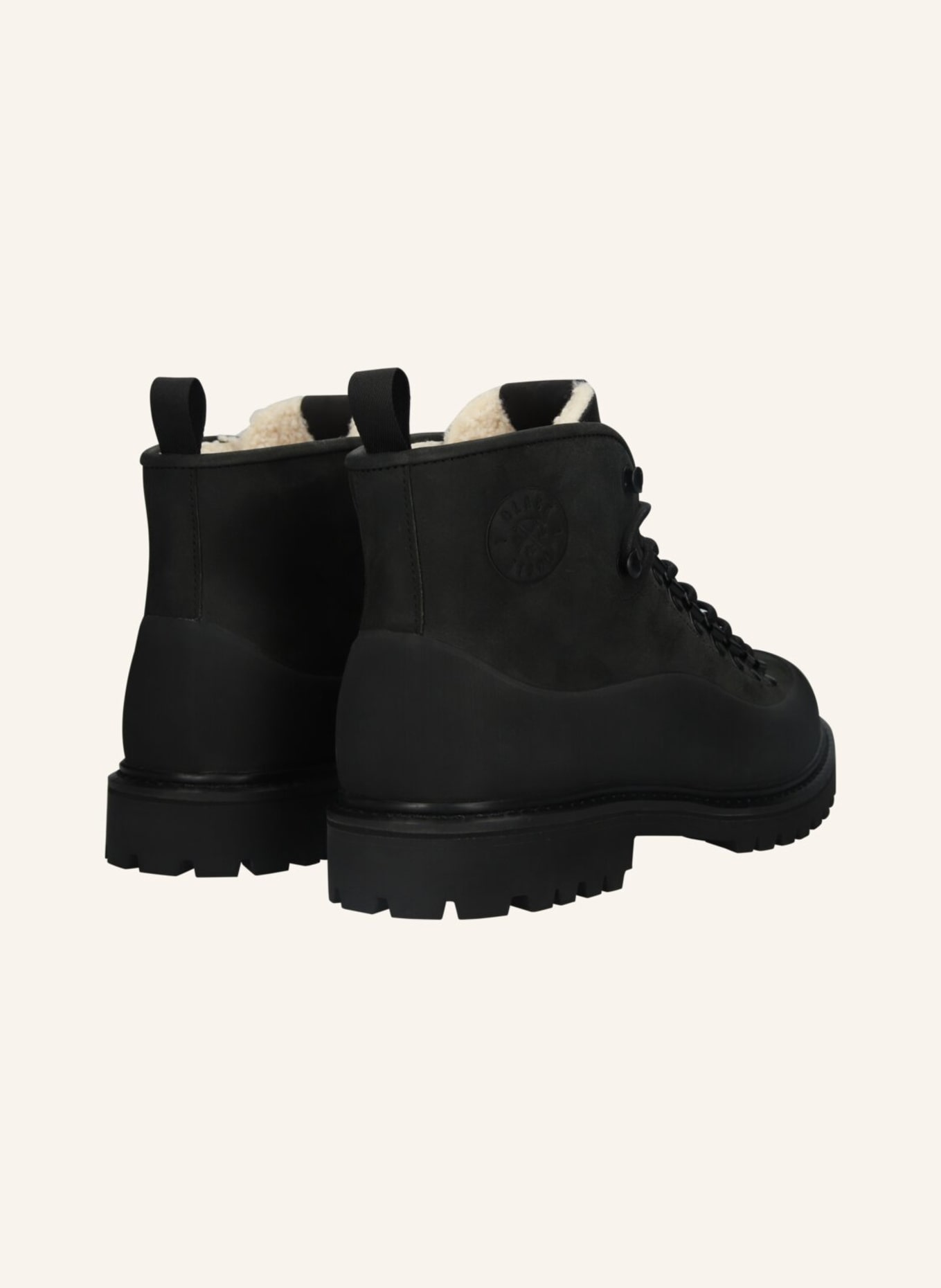 BLACKSTONE Schnürboots: SCHWARZ