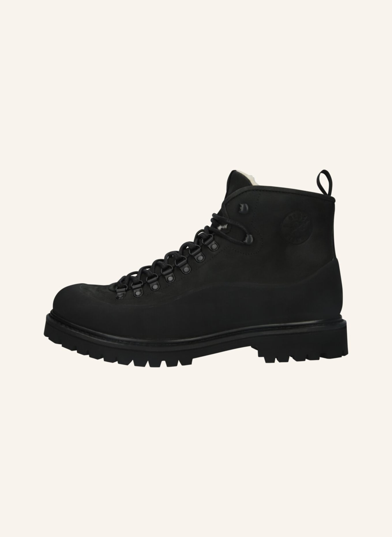BLACKSTONE Schnürboots: SCHWARZ