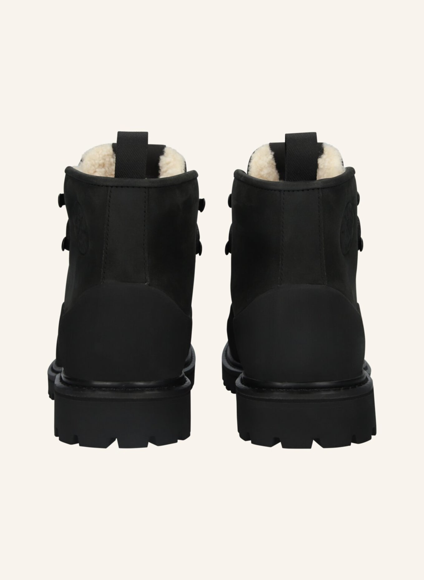 BLACKSTONE Schnürboots: SCHWARZ