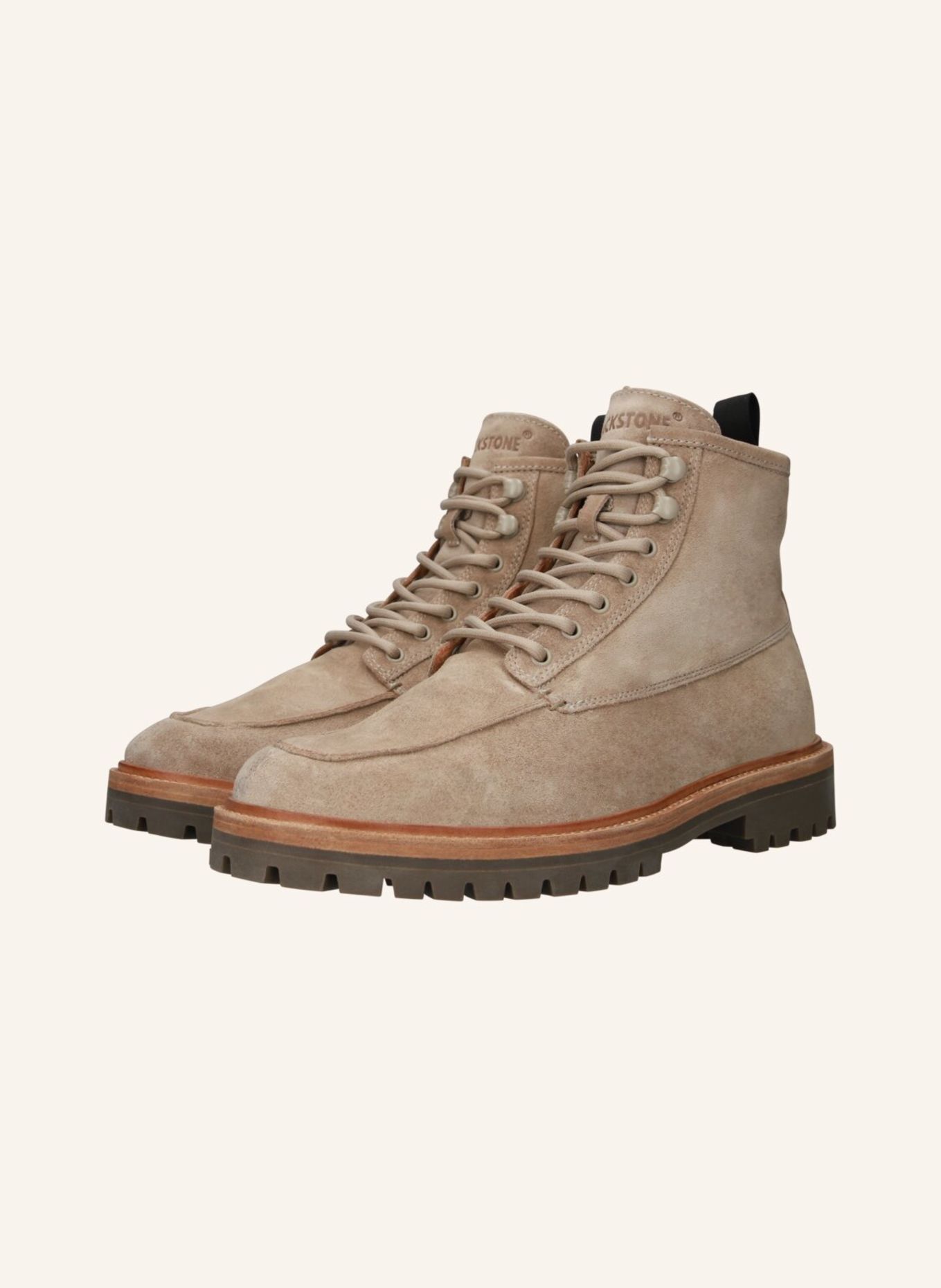 BLACKSTONE Schnürboots: BEIGE