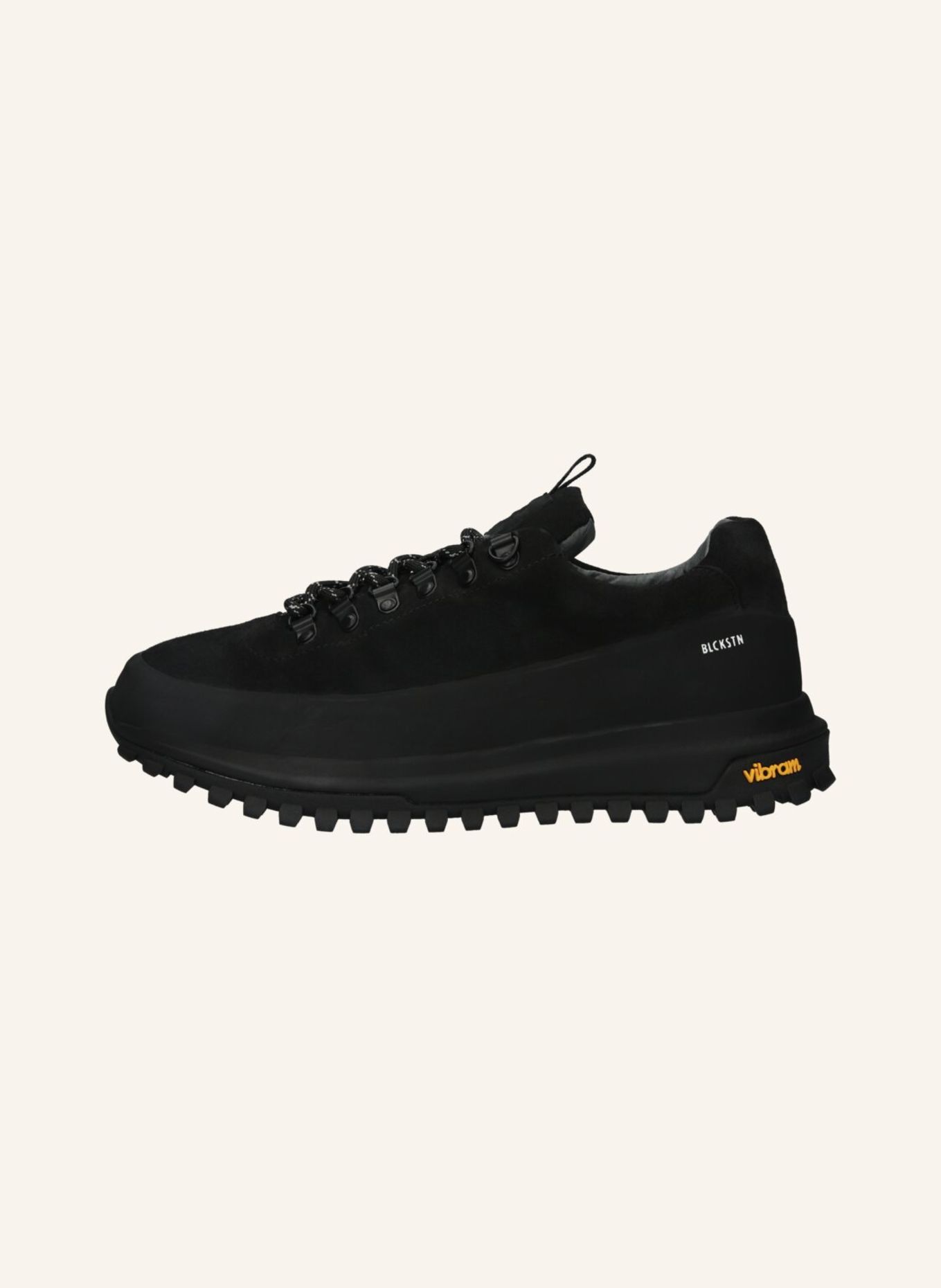 BLACKSTONE Schnürboots: SCHWARZ