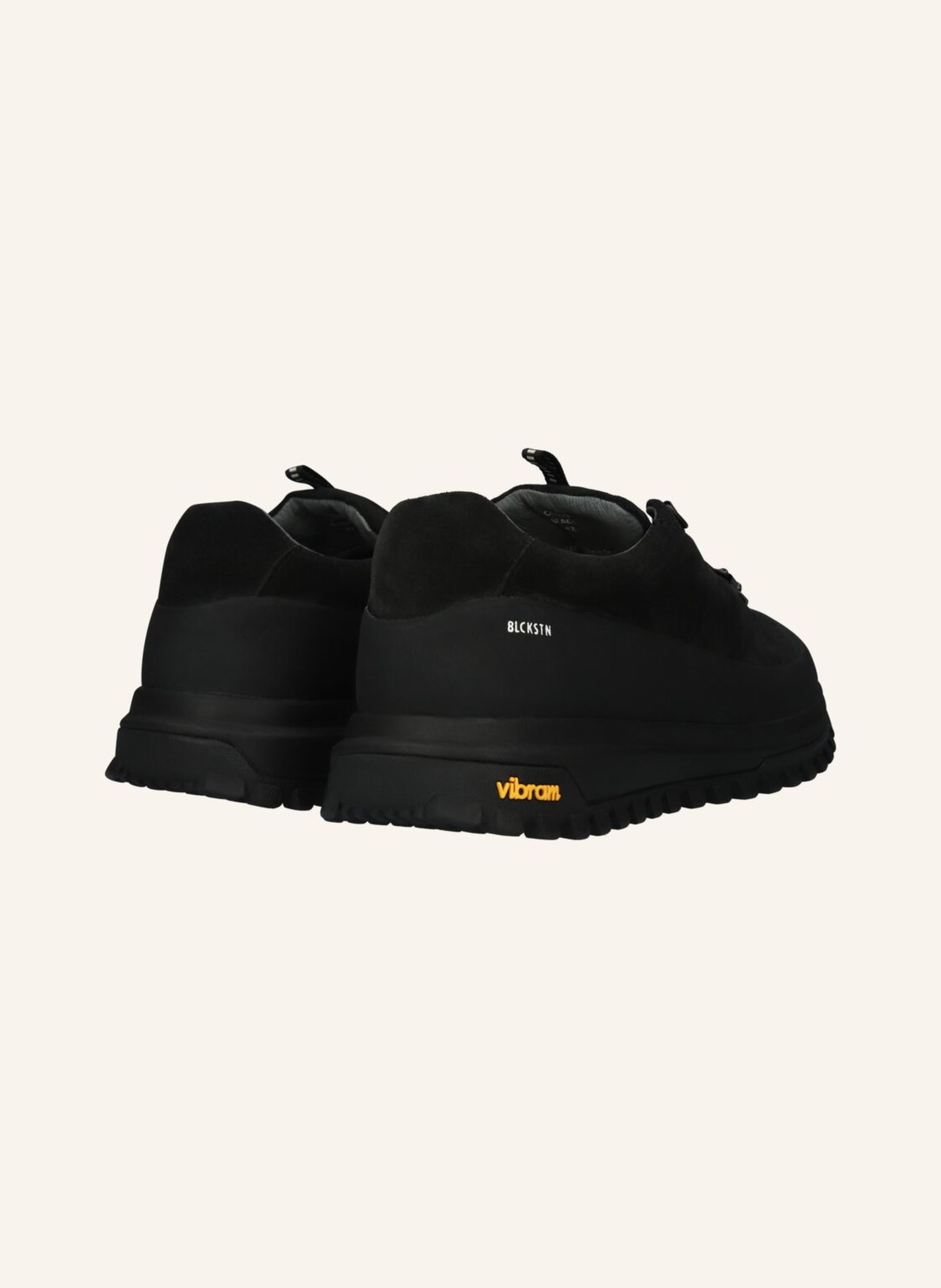 BLACKSTONE Schnürboots: SCHWARZ
