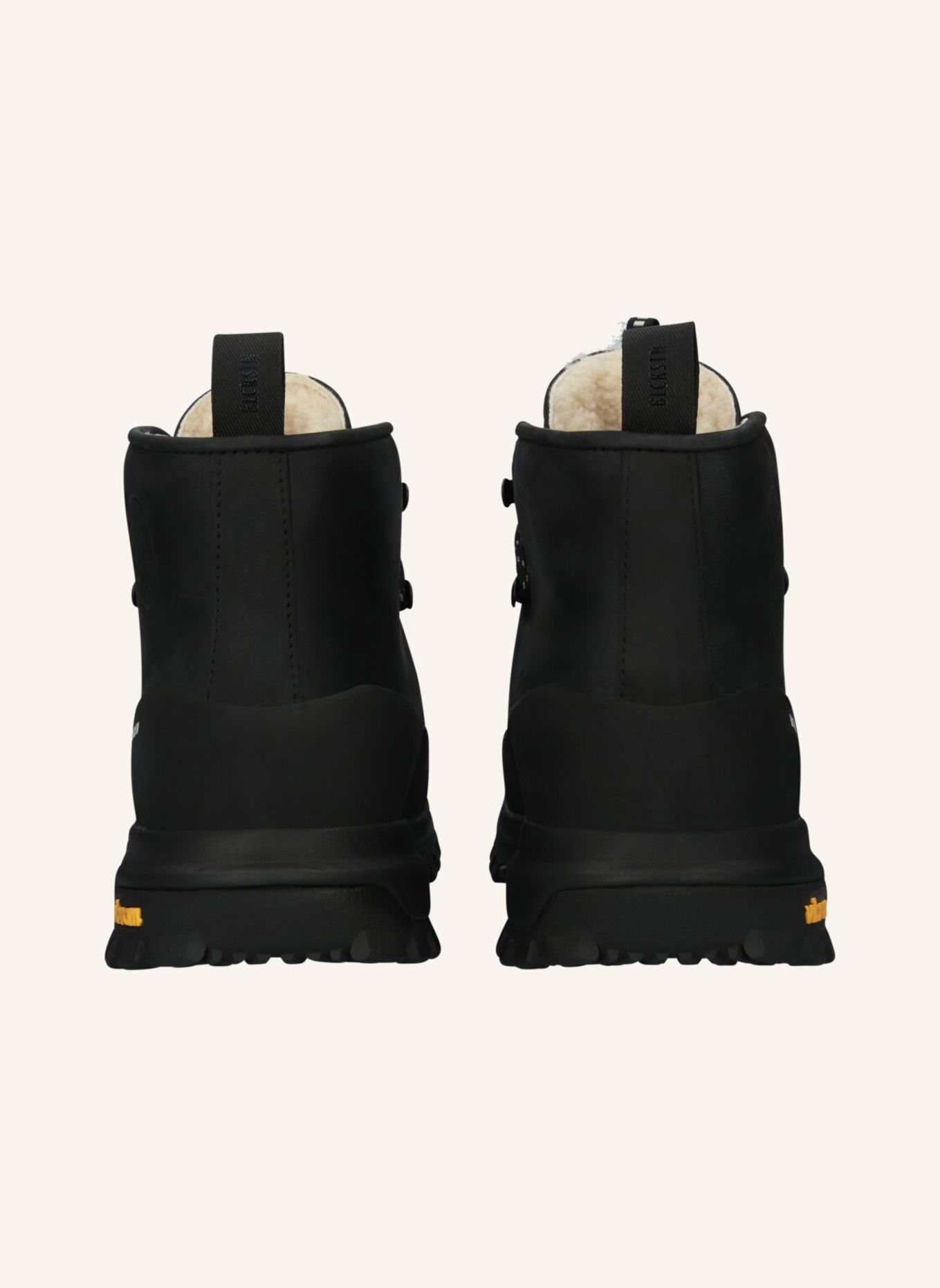 BLACKSTONE Schnürboots: SCHWARZ