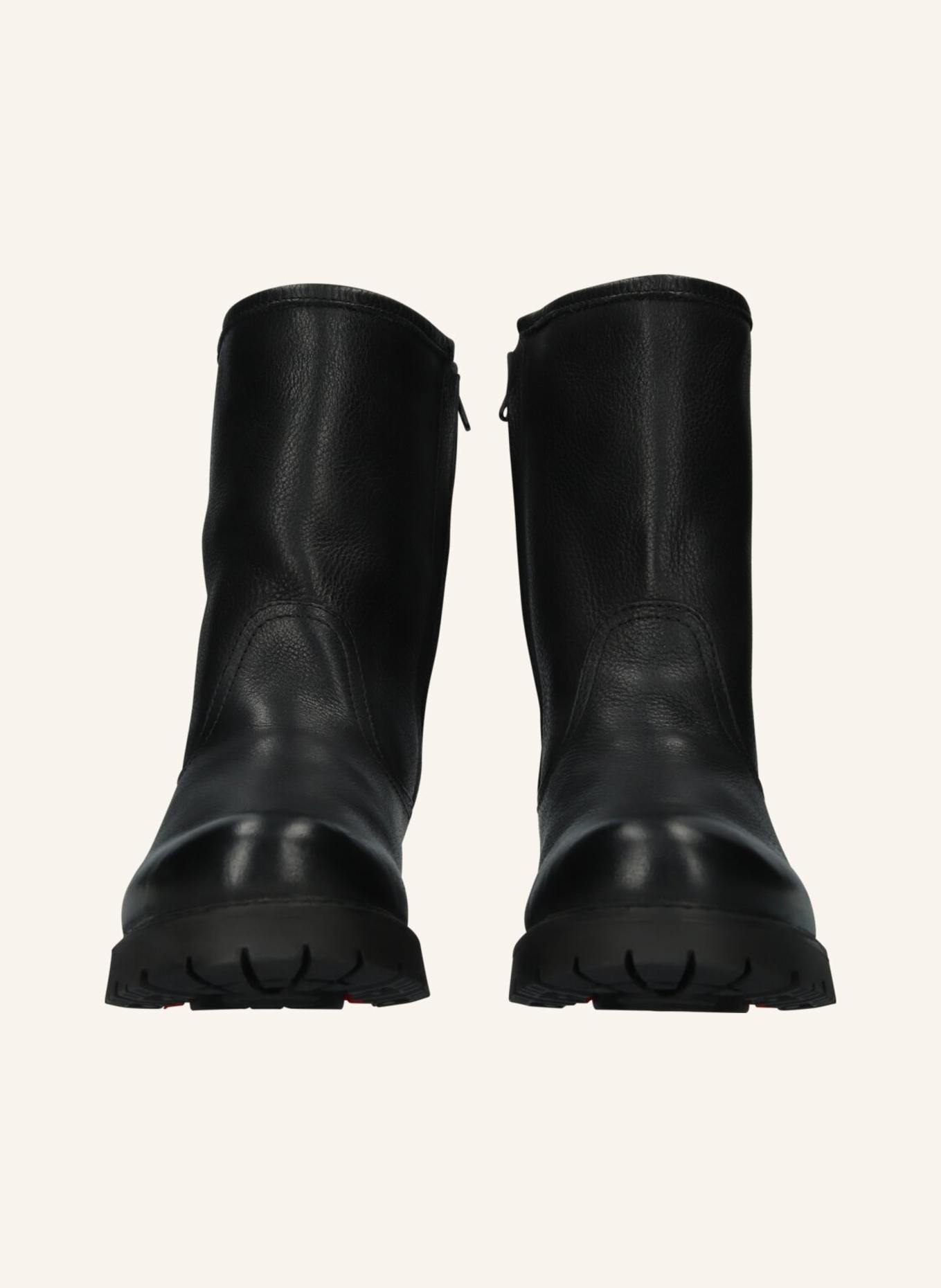 BLACKSTONE Schnürboots: SCHWARZ