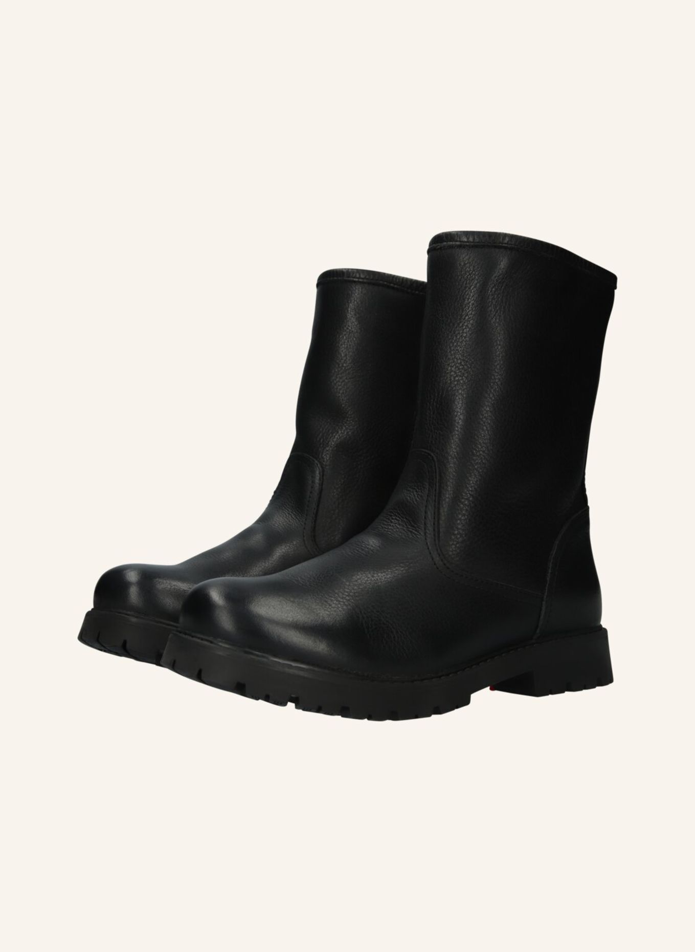 BLACKSTONE Schnürboots: SCHWARZ