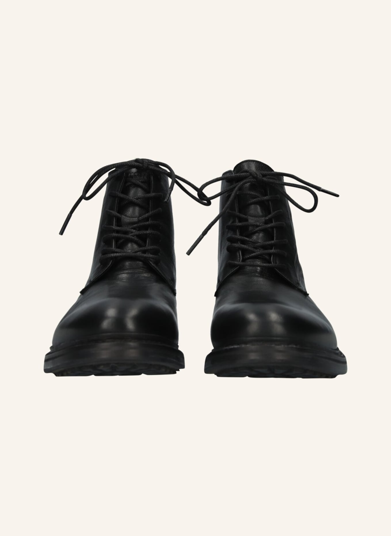 BLACKSTONE Schnürboots: SCHWARZ