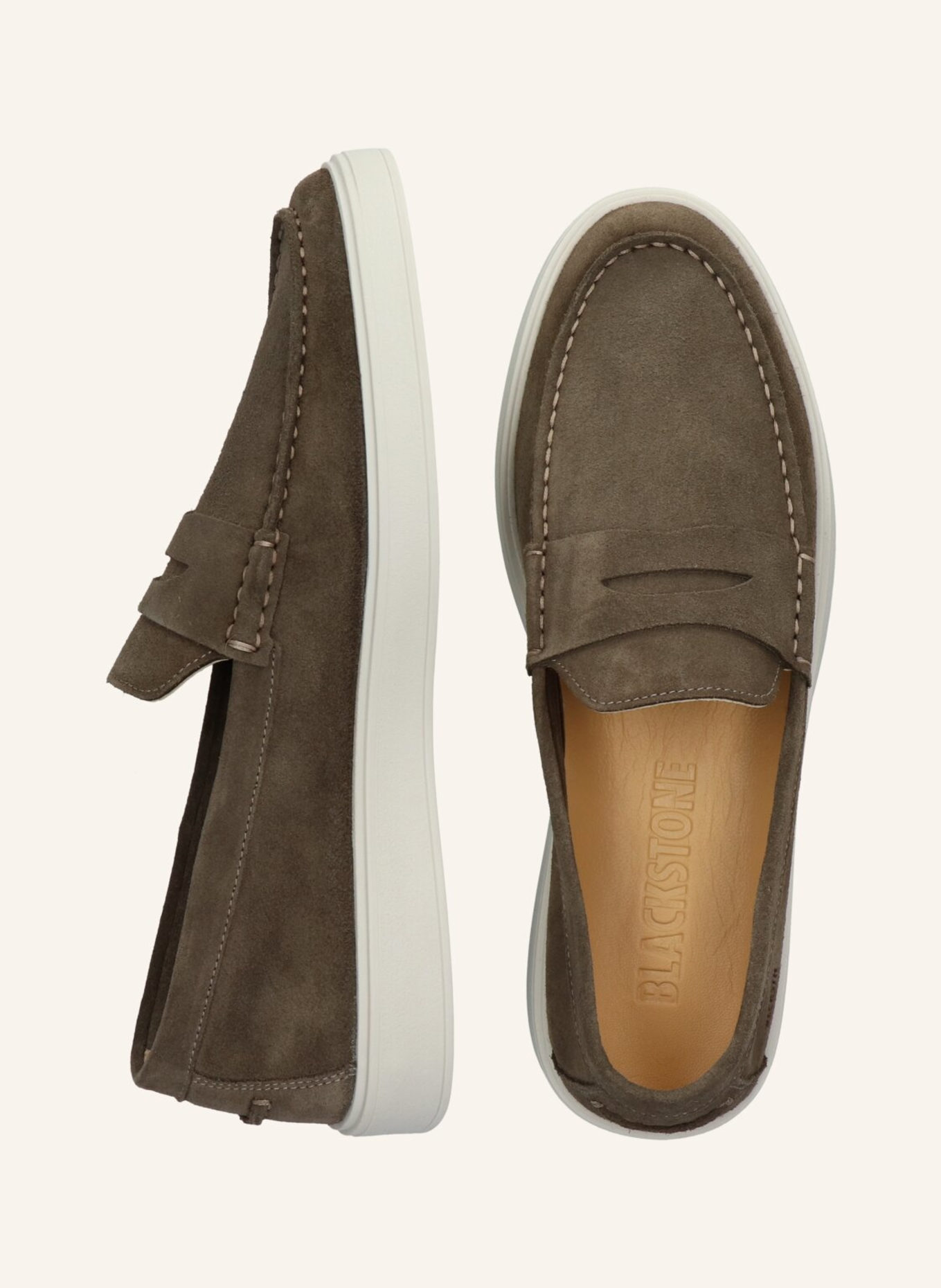 BLACKSTONE Slip-ons: DUNKELBRAUN