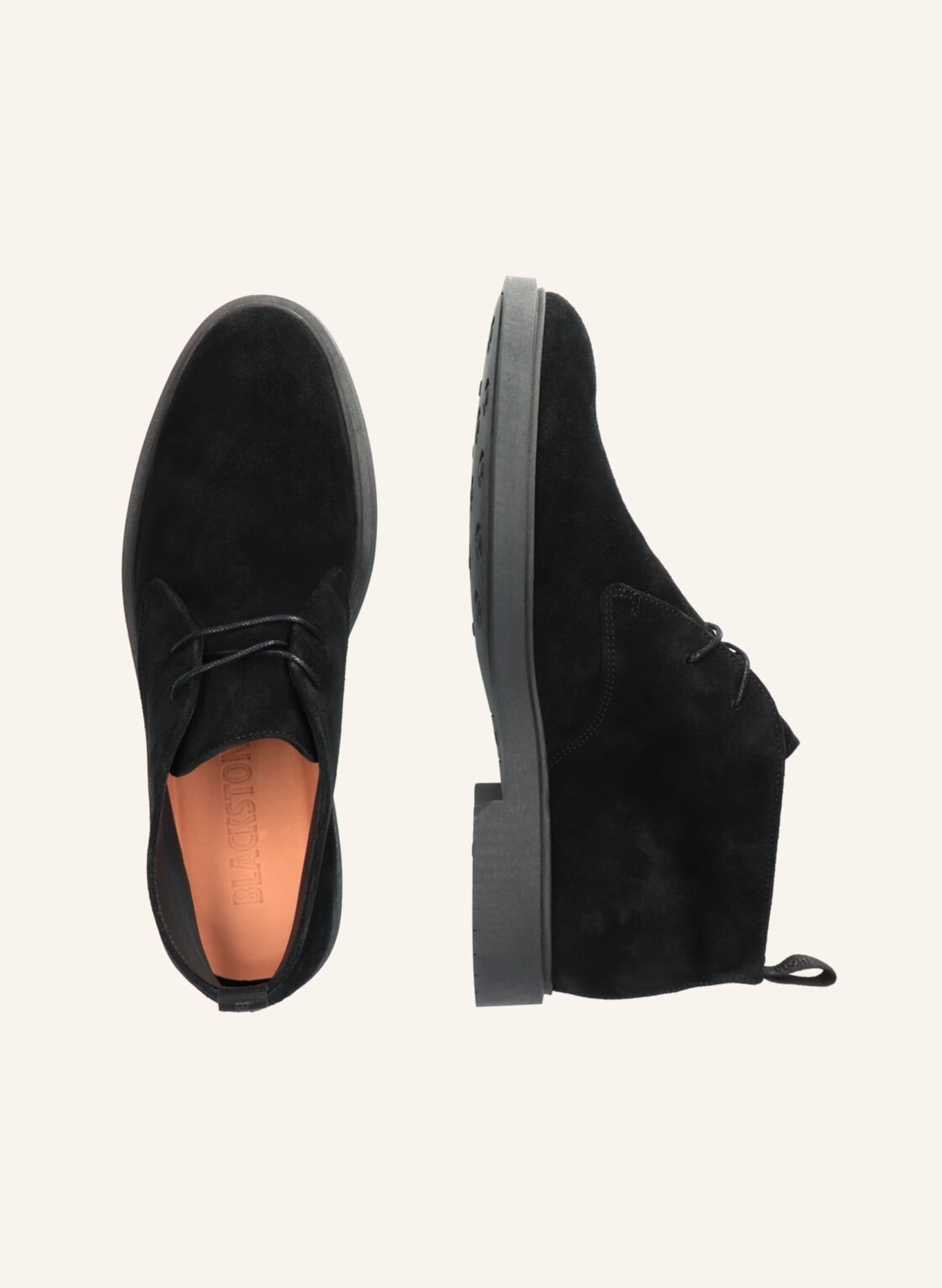 BLACKSTONE Desert boots: SCHWARZ