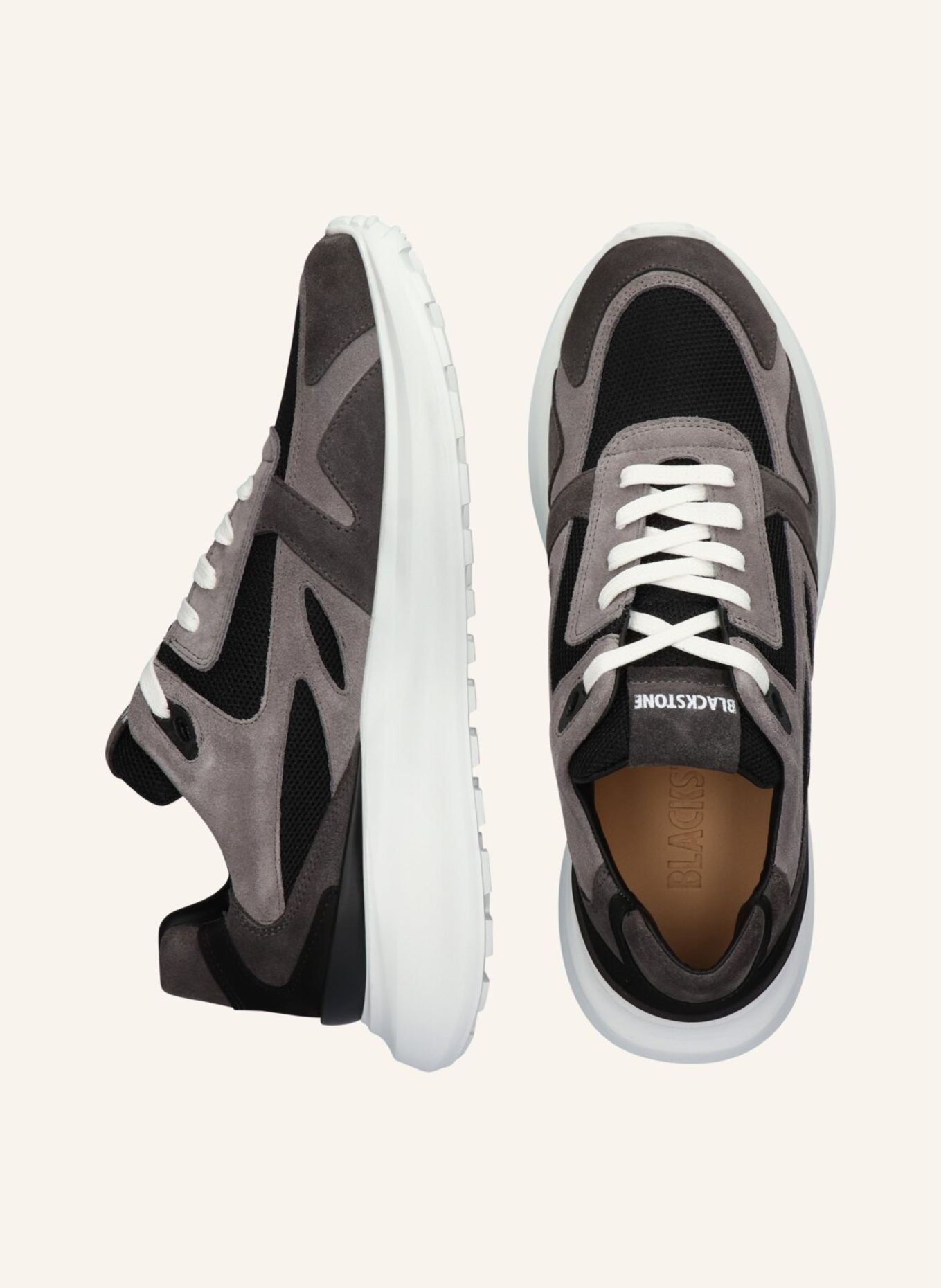 BLACKSTONE Sneaker: GRAU