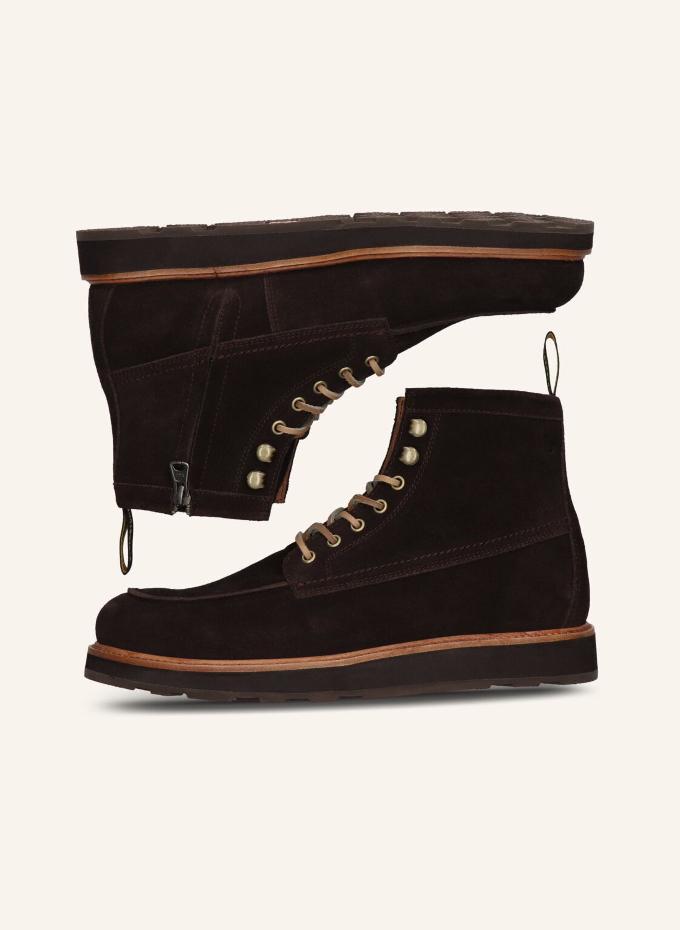 BLACKSTONE Schnürboots: DUNKELBRAUN