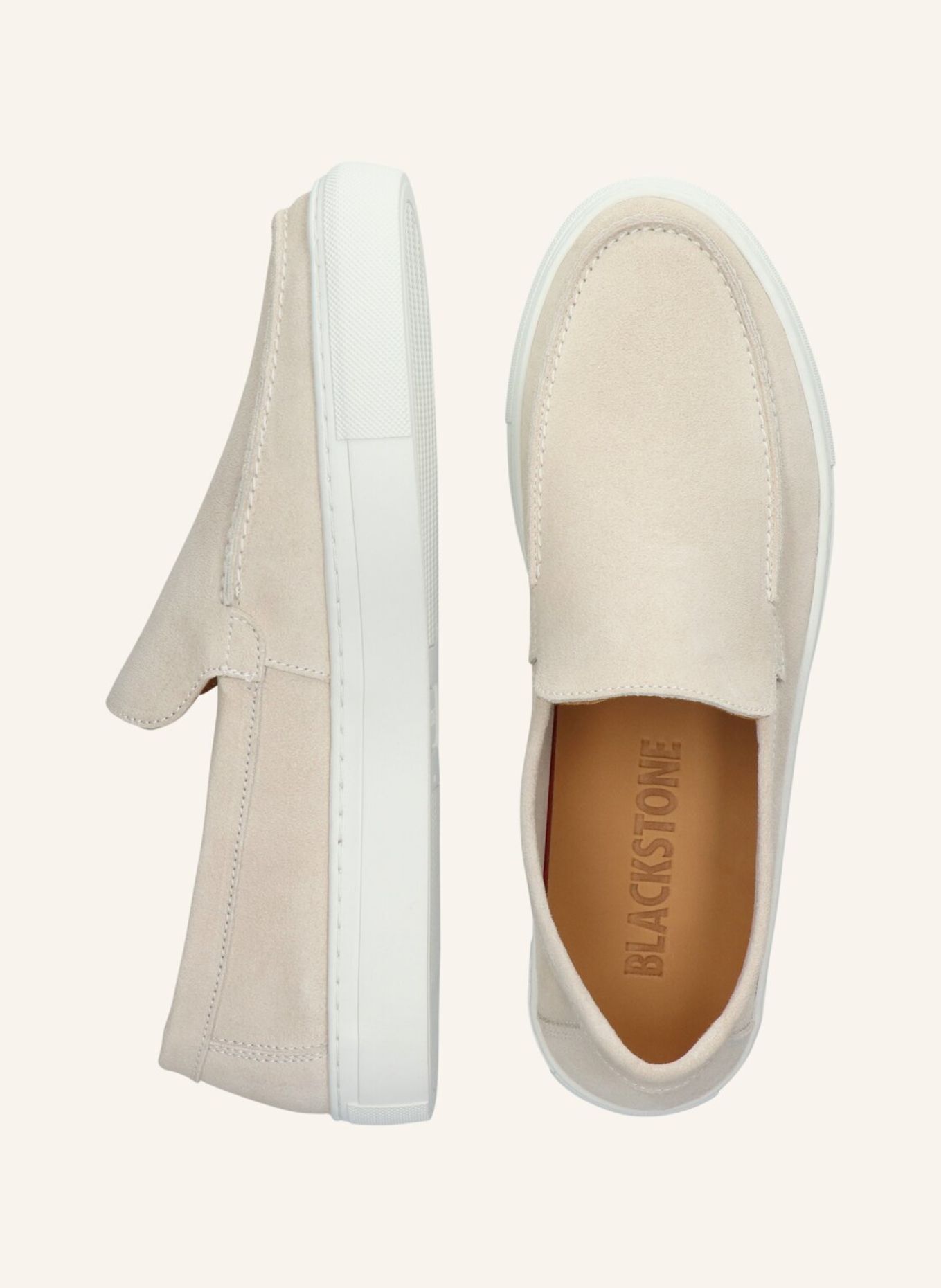 BLACKSTONE Slip-ons: WEISS