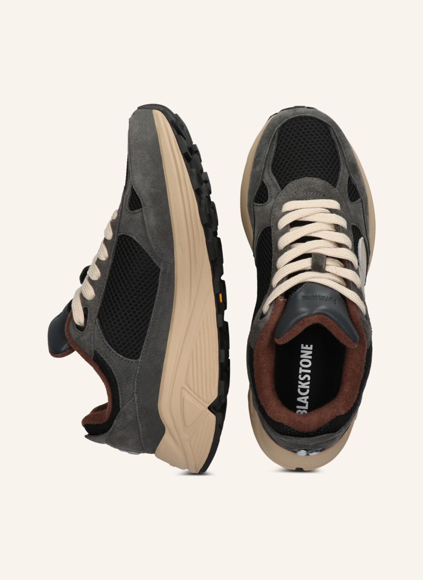 BLACKSTONE Sneaker: GRAU