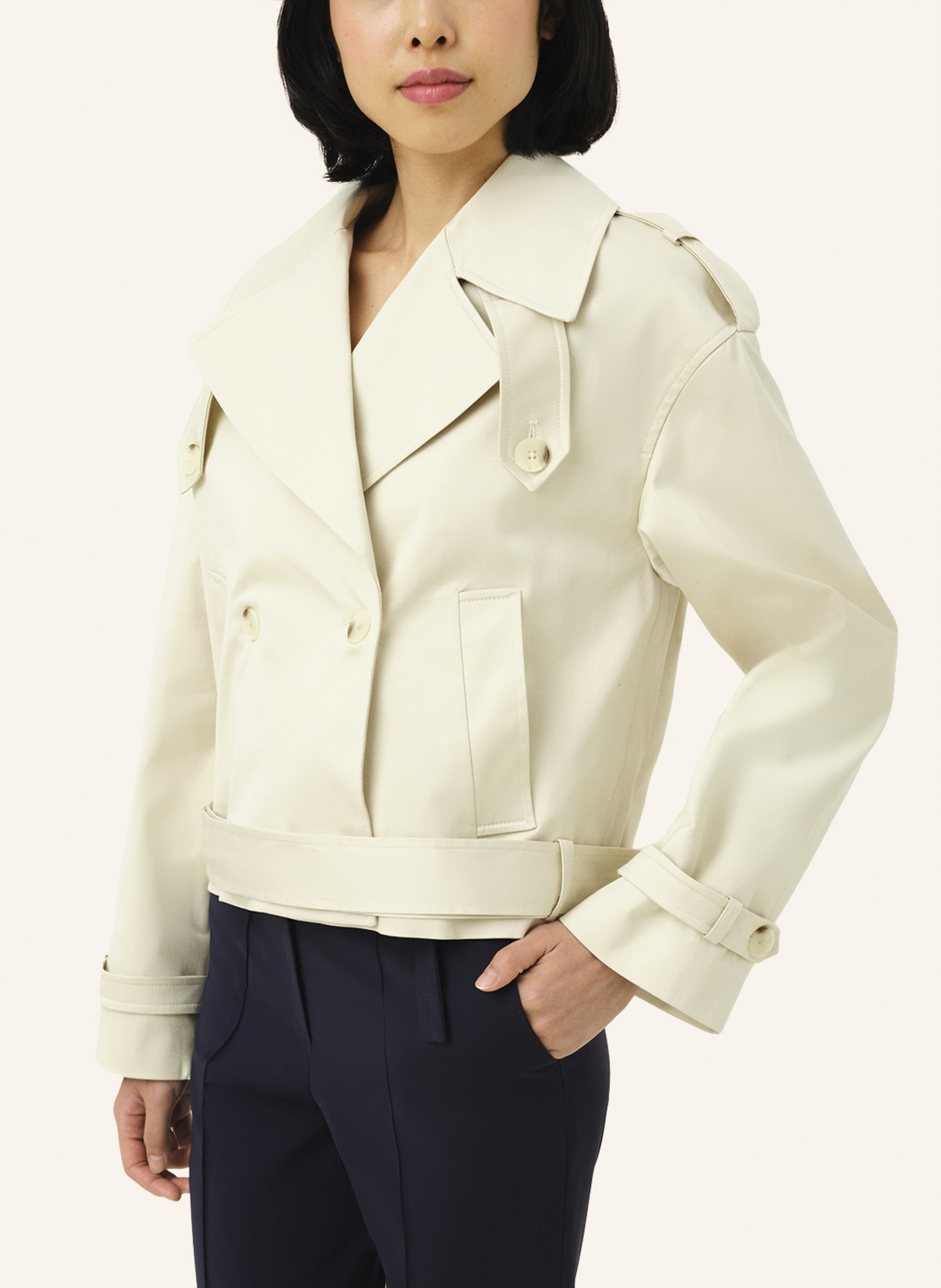 Malej Trenchjacke, Farbe: CREME (Bild 3)