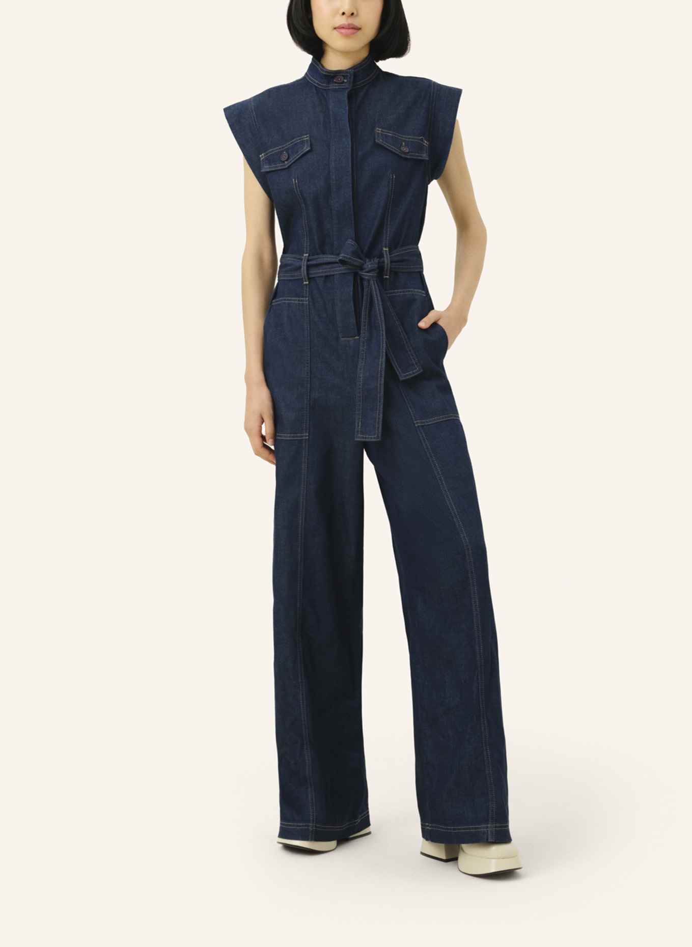 Malej Jumpsuit, Farbe: DUNKELBLAU (Bild 2)