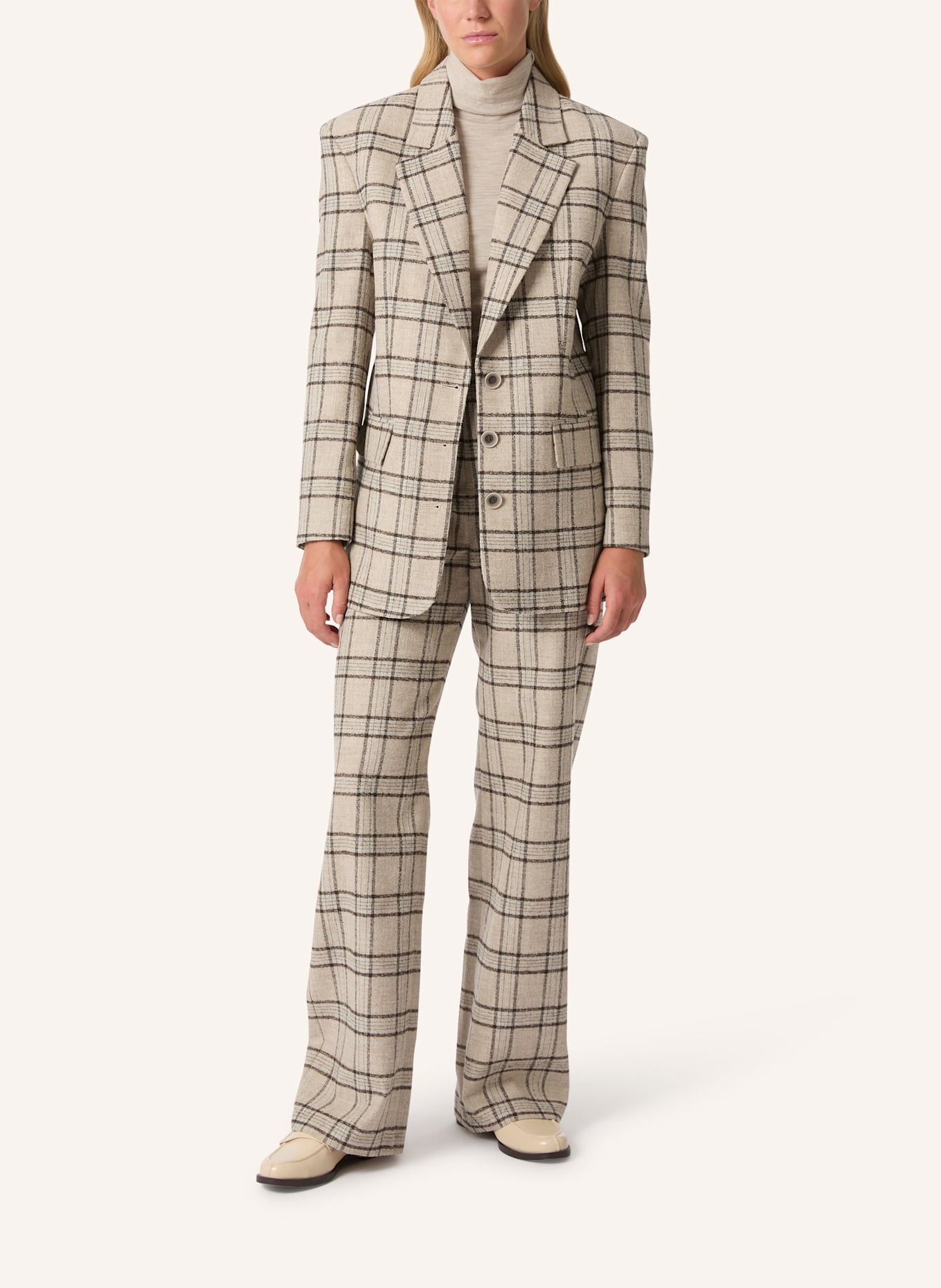 Malej Blazer: BEIGE/ GRAU