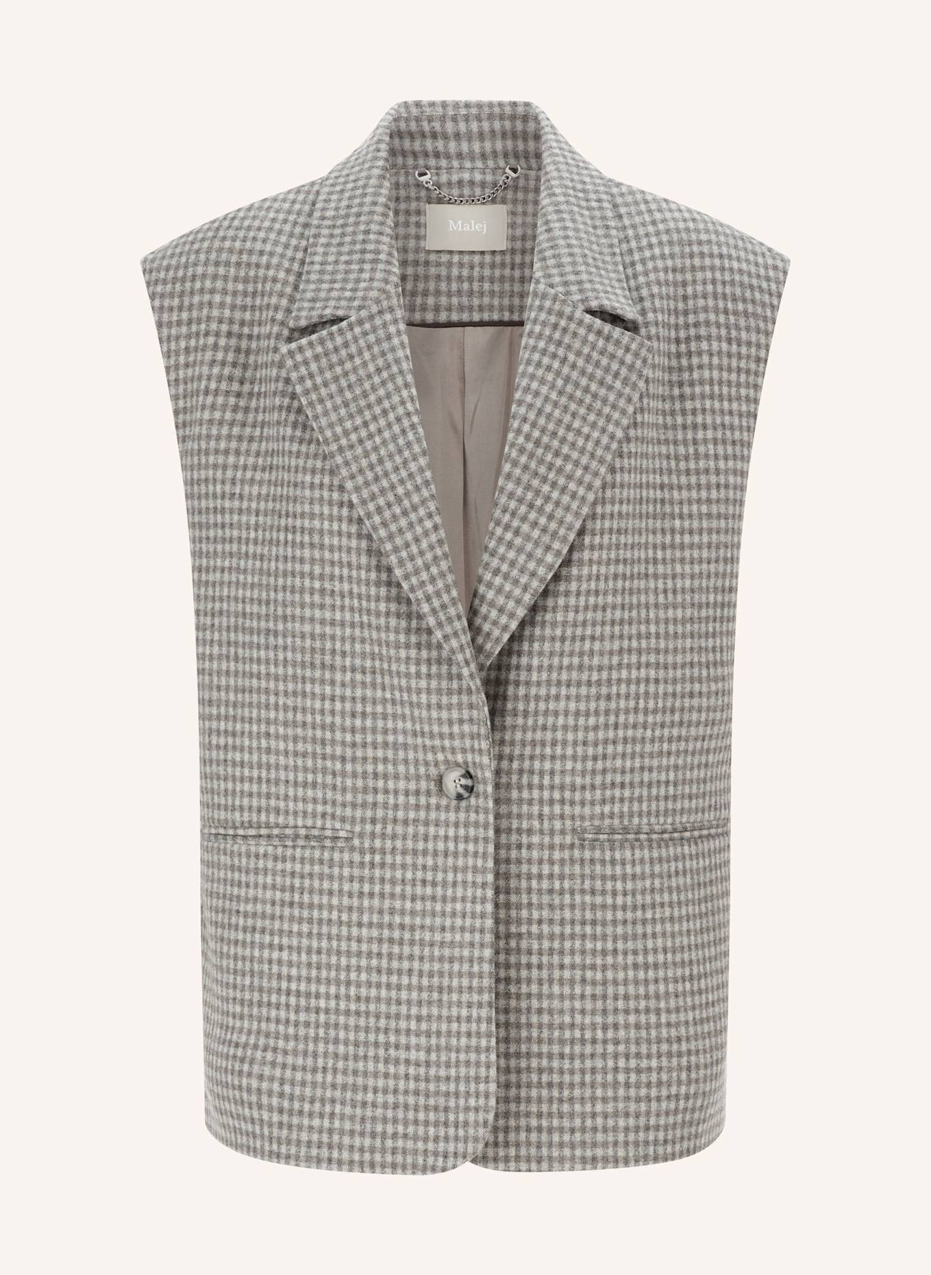 Malej Weste: GRAU/ SCHWARZ