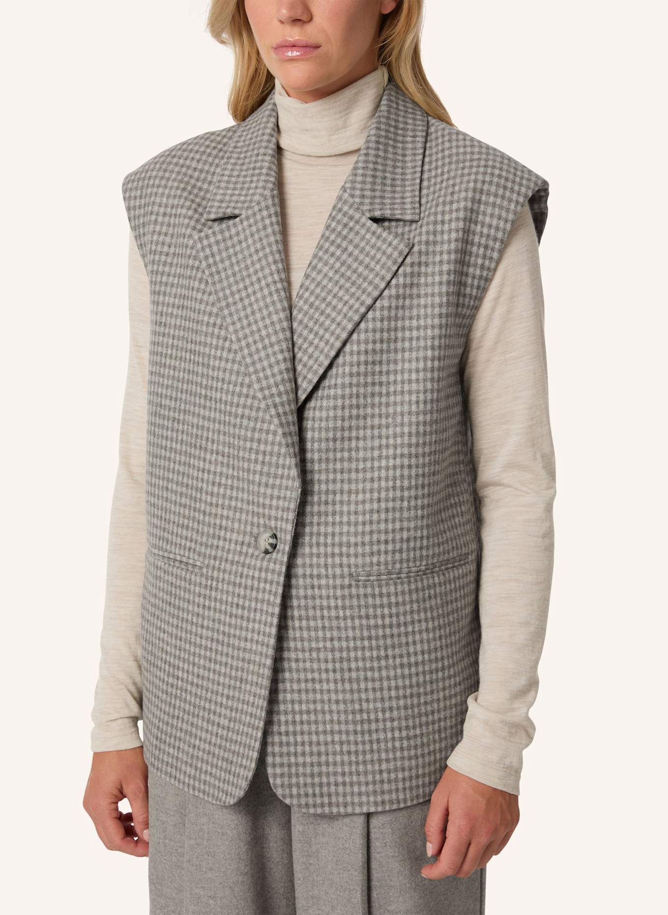 Malej Weste: GRAU/ SCHWARZ