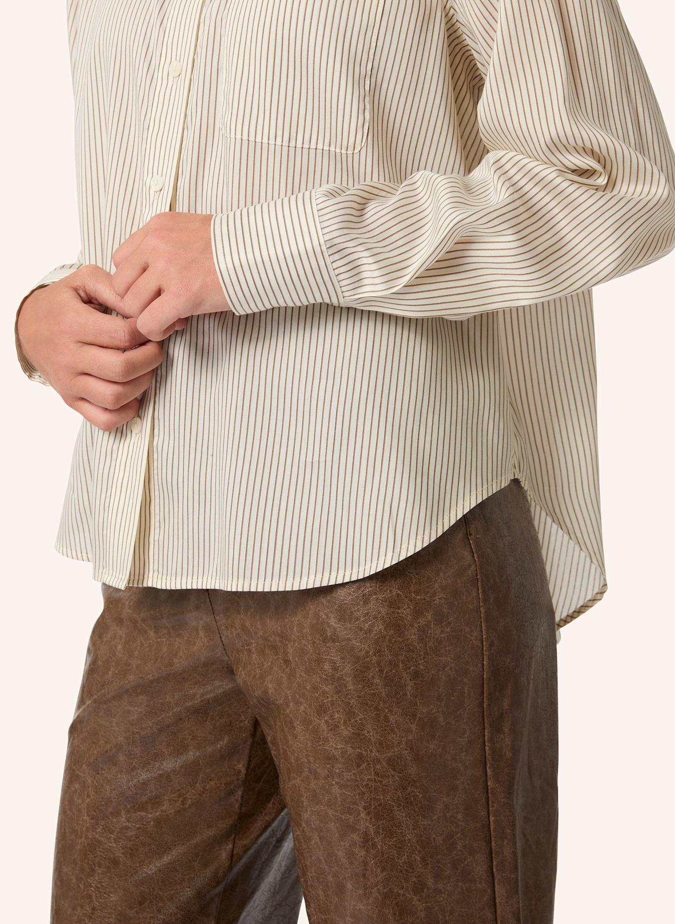 Malej Bluse: CREME/ BRAUN