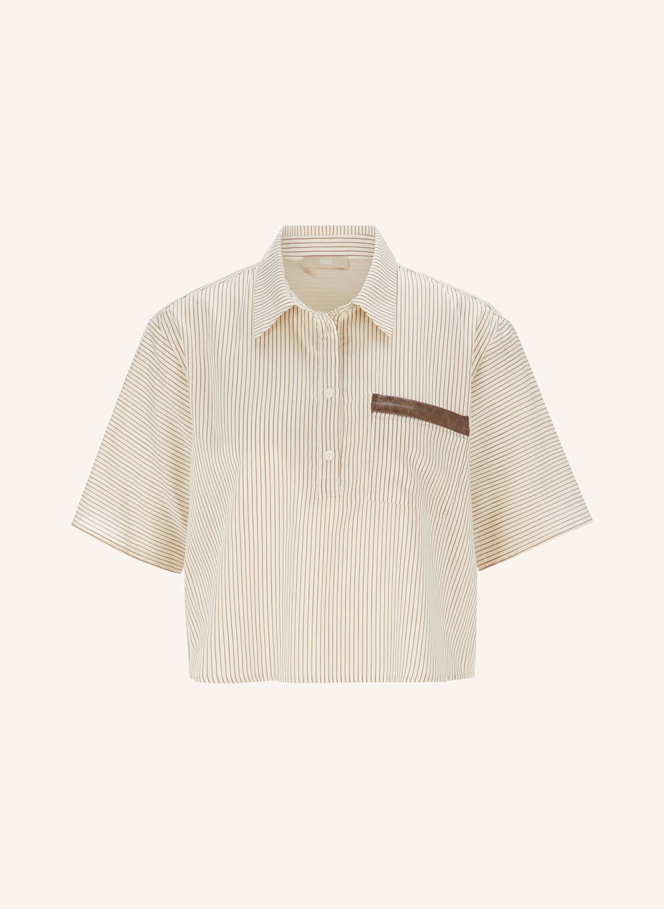Malej Bluse: CREME/ BRAUN