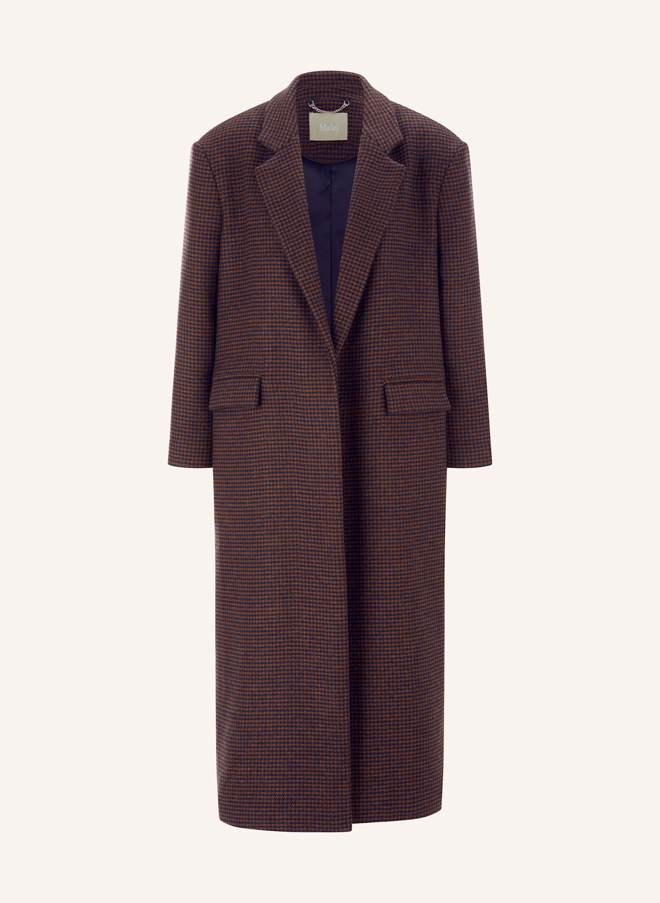 Malej Mantel: CAMEL/ DUNKELBLAU
