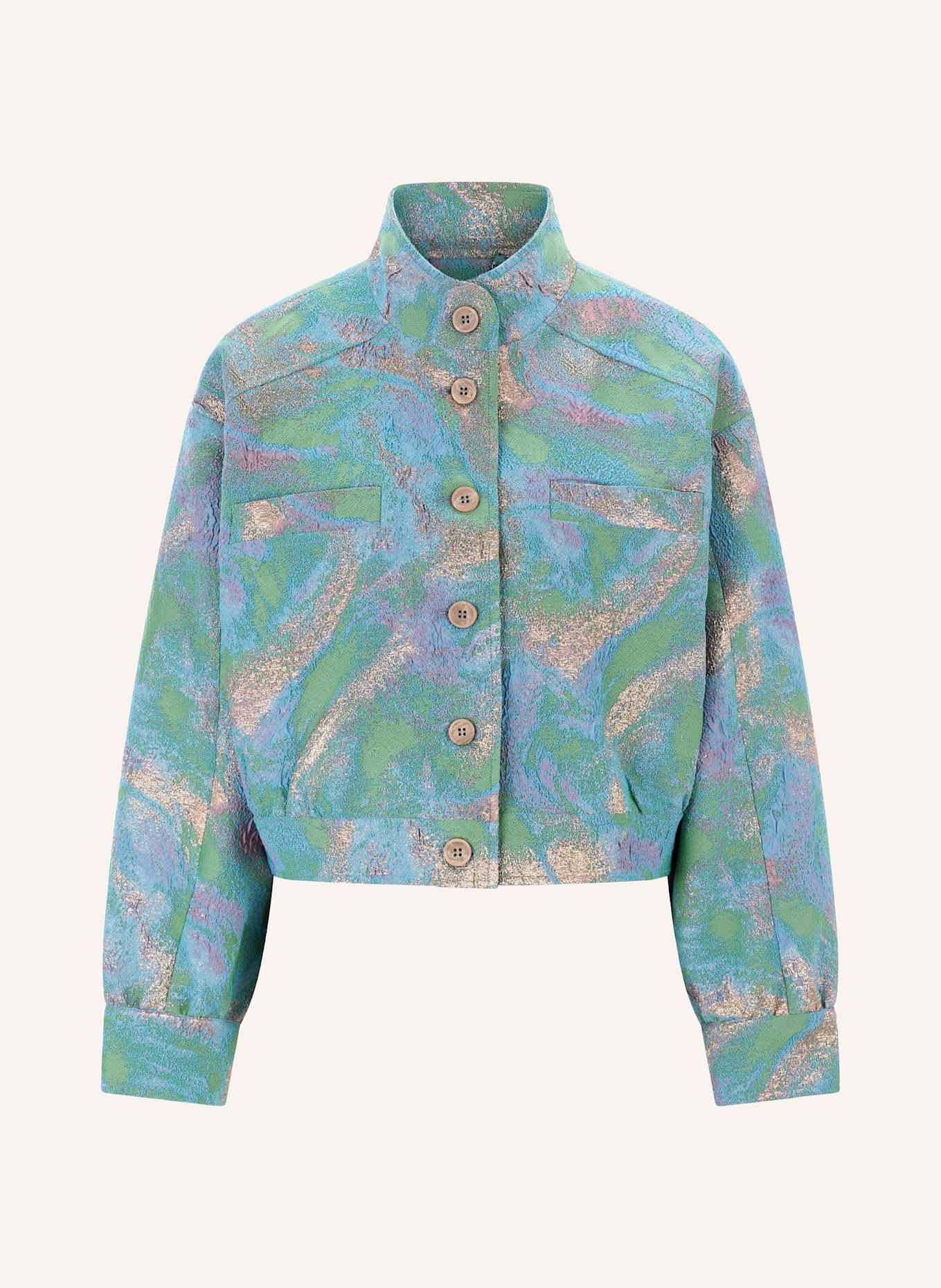 Malej Jacke: HELLBLAU/ CAMEL