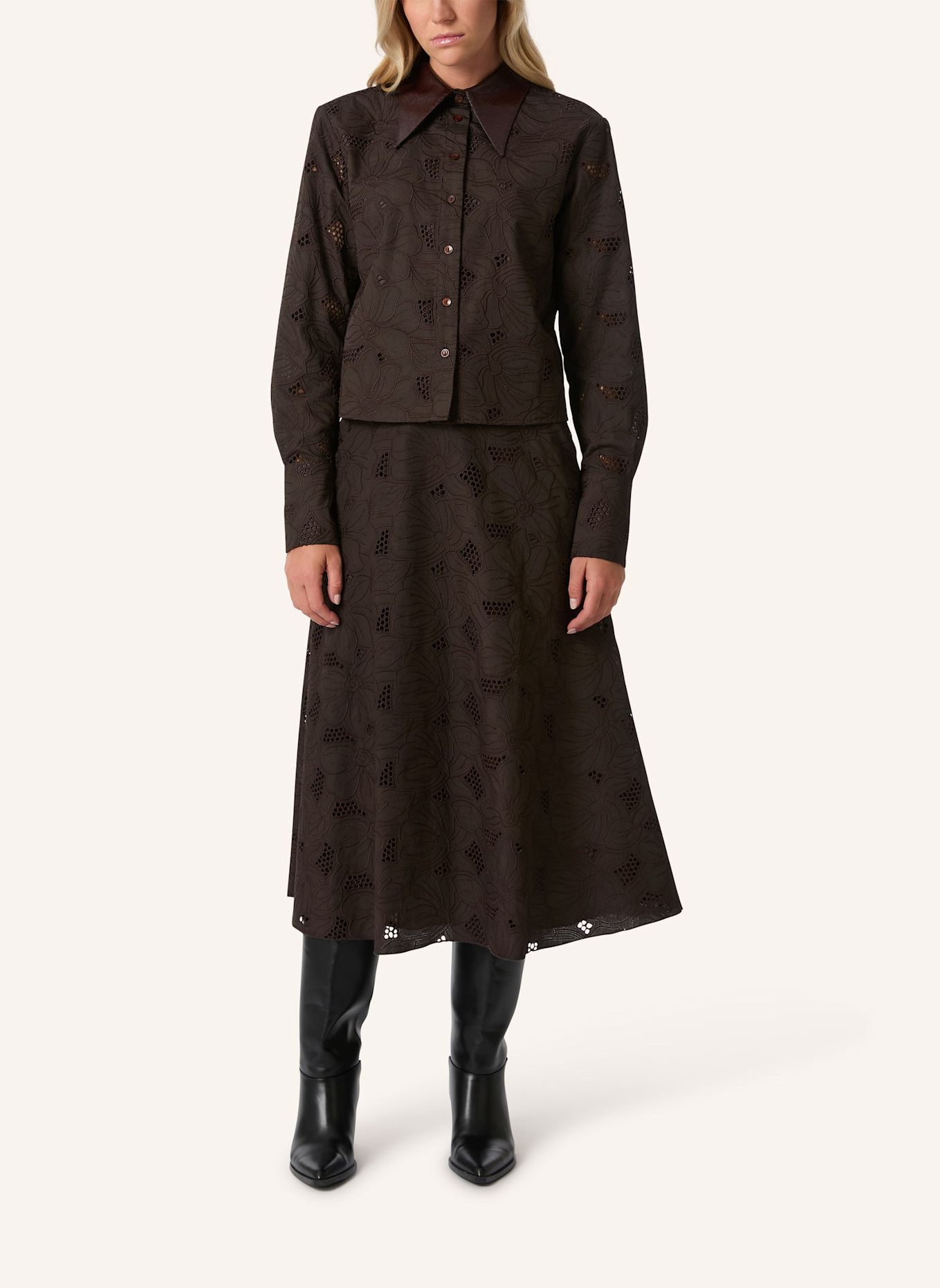 Malej Bluse: DUNKELBRAUN