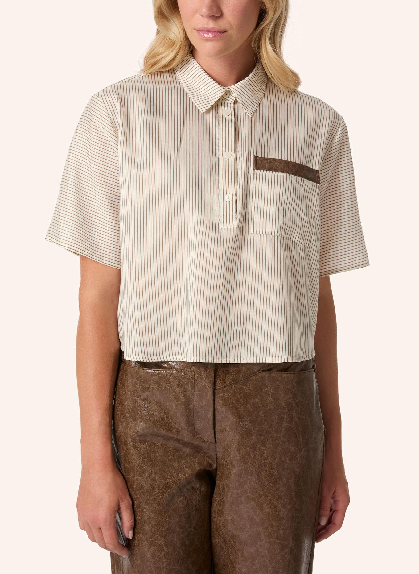 Malej Bluse: CREME/ BRAUN