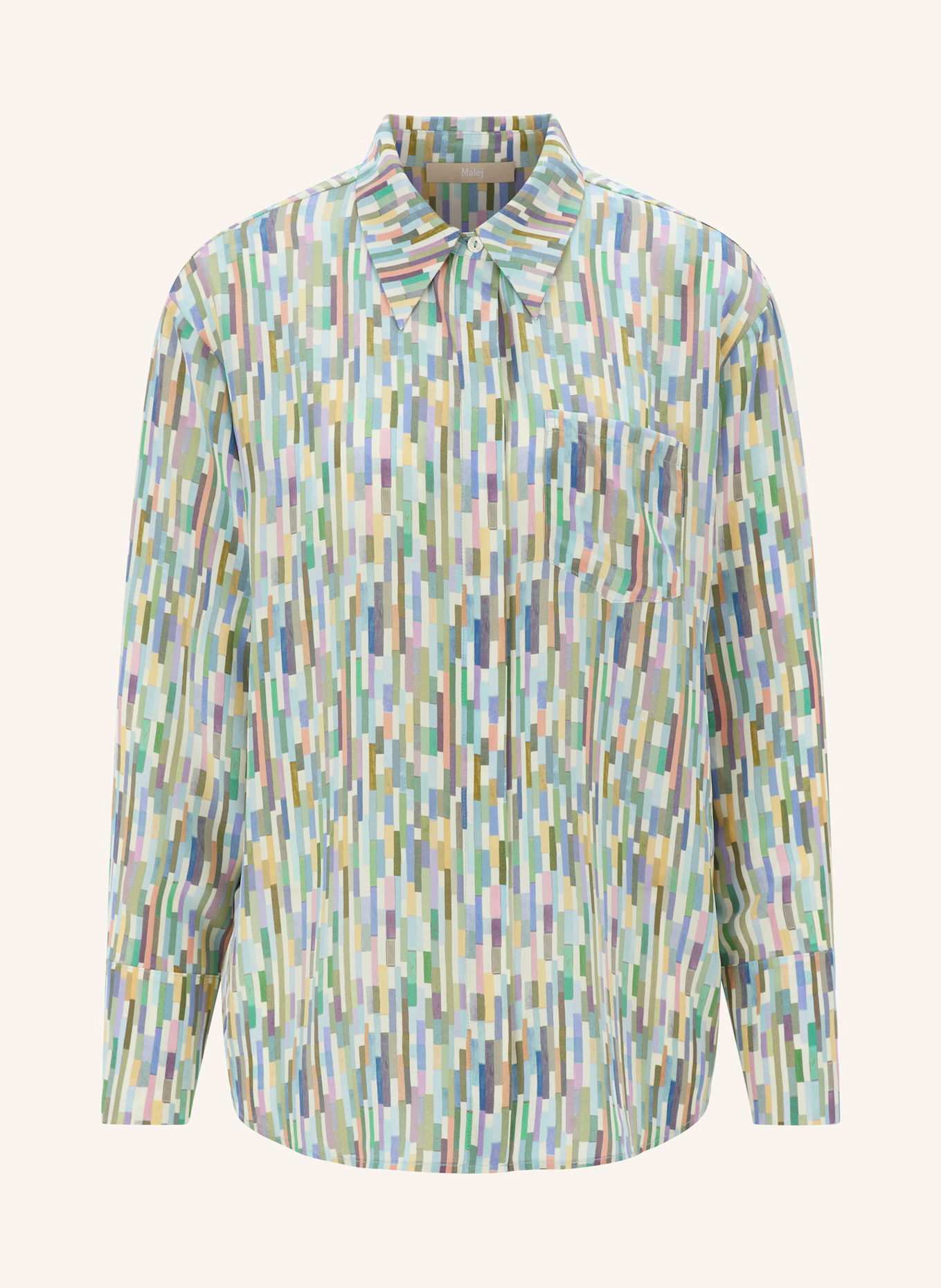 Malej Bluse: HELLBLAU/ MINT/ ECRU