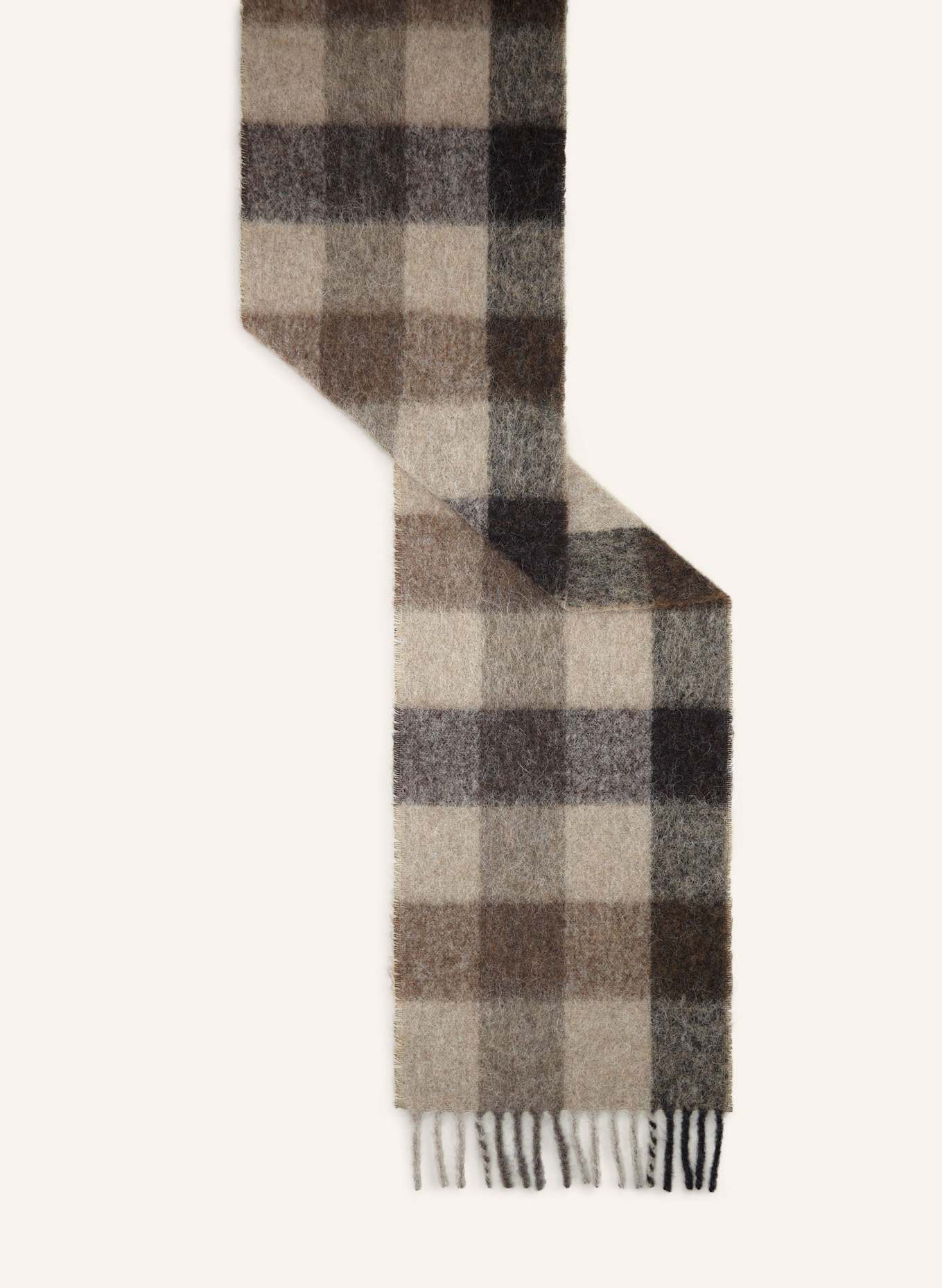 Malej Schal: BEIGE/ GRAU