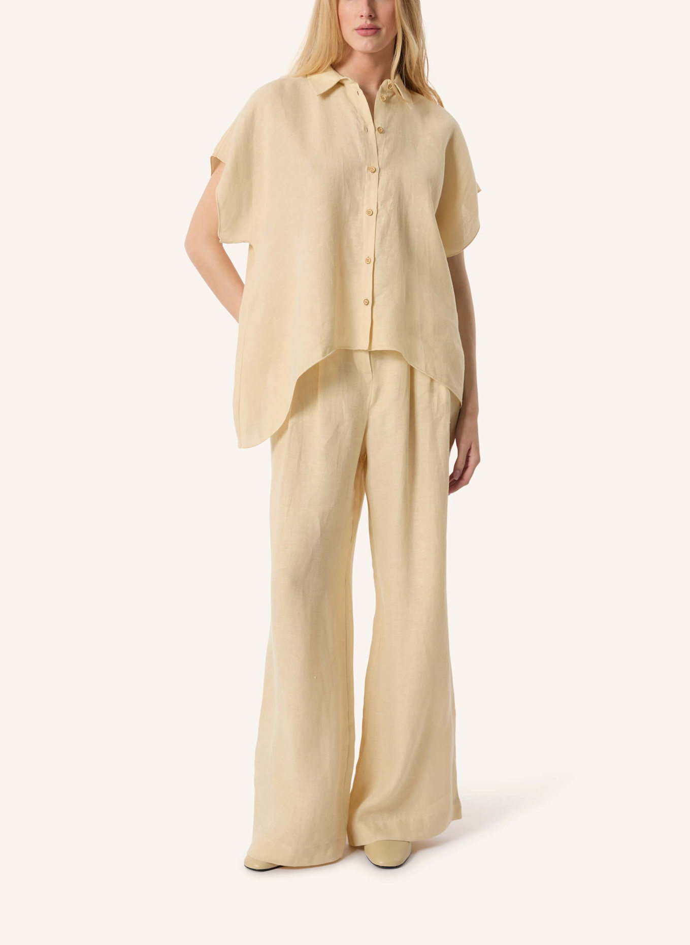 Malej Hanfbluse GOLGI: HELLGELB