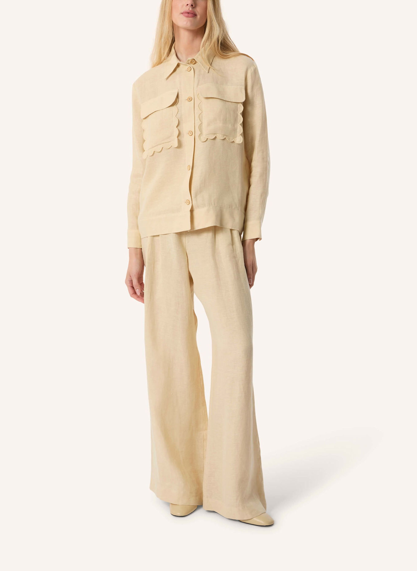 Malej Hanfjacke BURGOS: HELLGELB