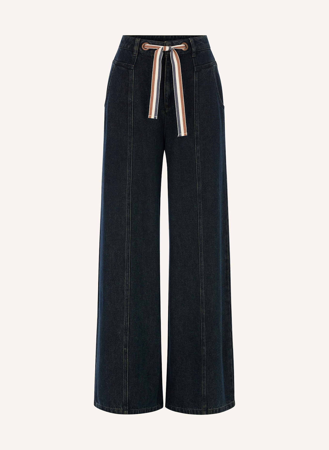 Malej Lyocellhose VICENZA: DUNKELBLAU