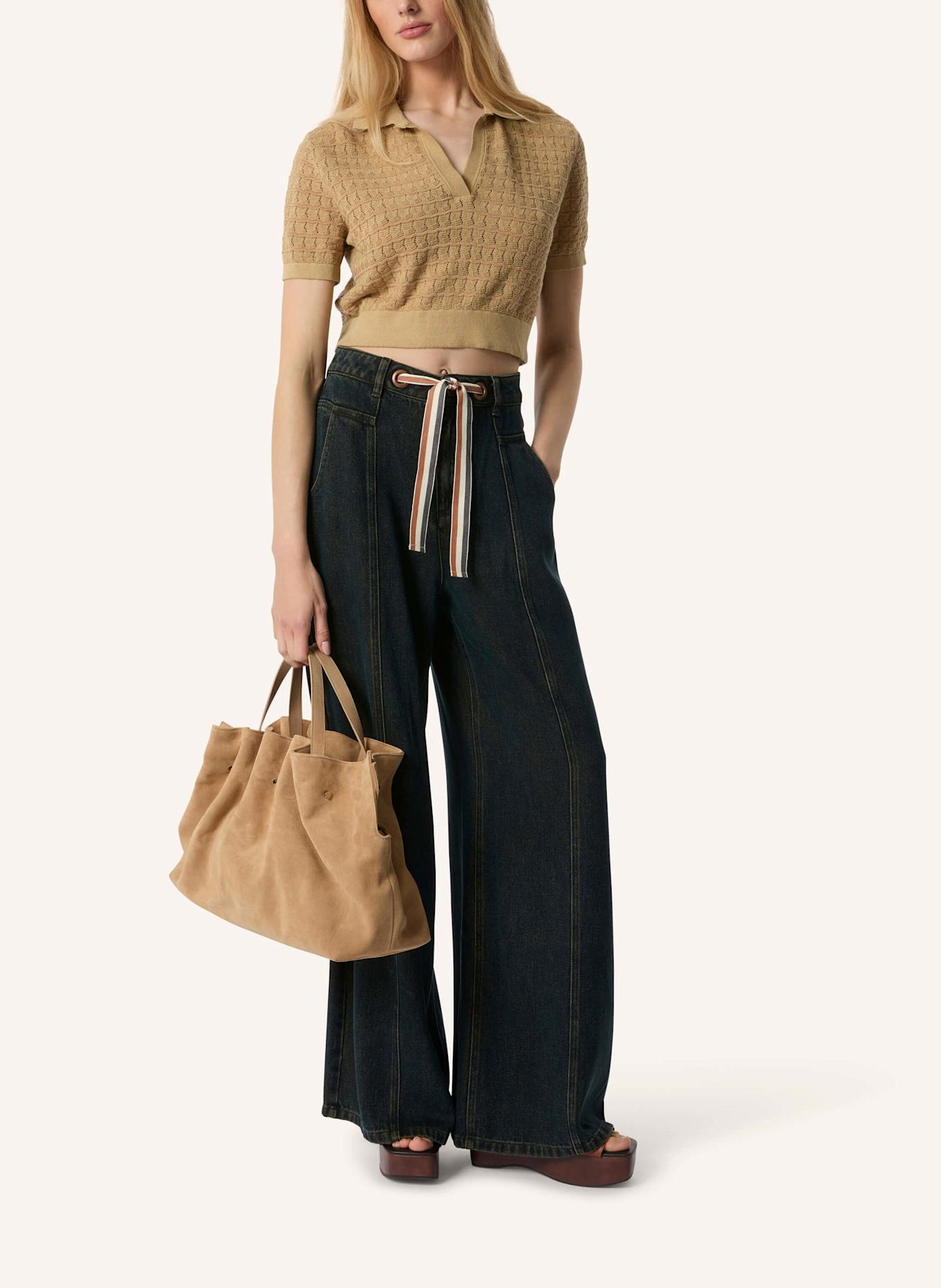 Malej Ledertasche VALENCIA: BEIGE