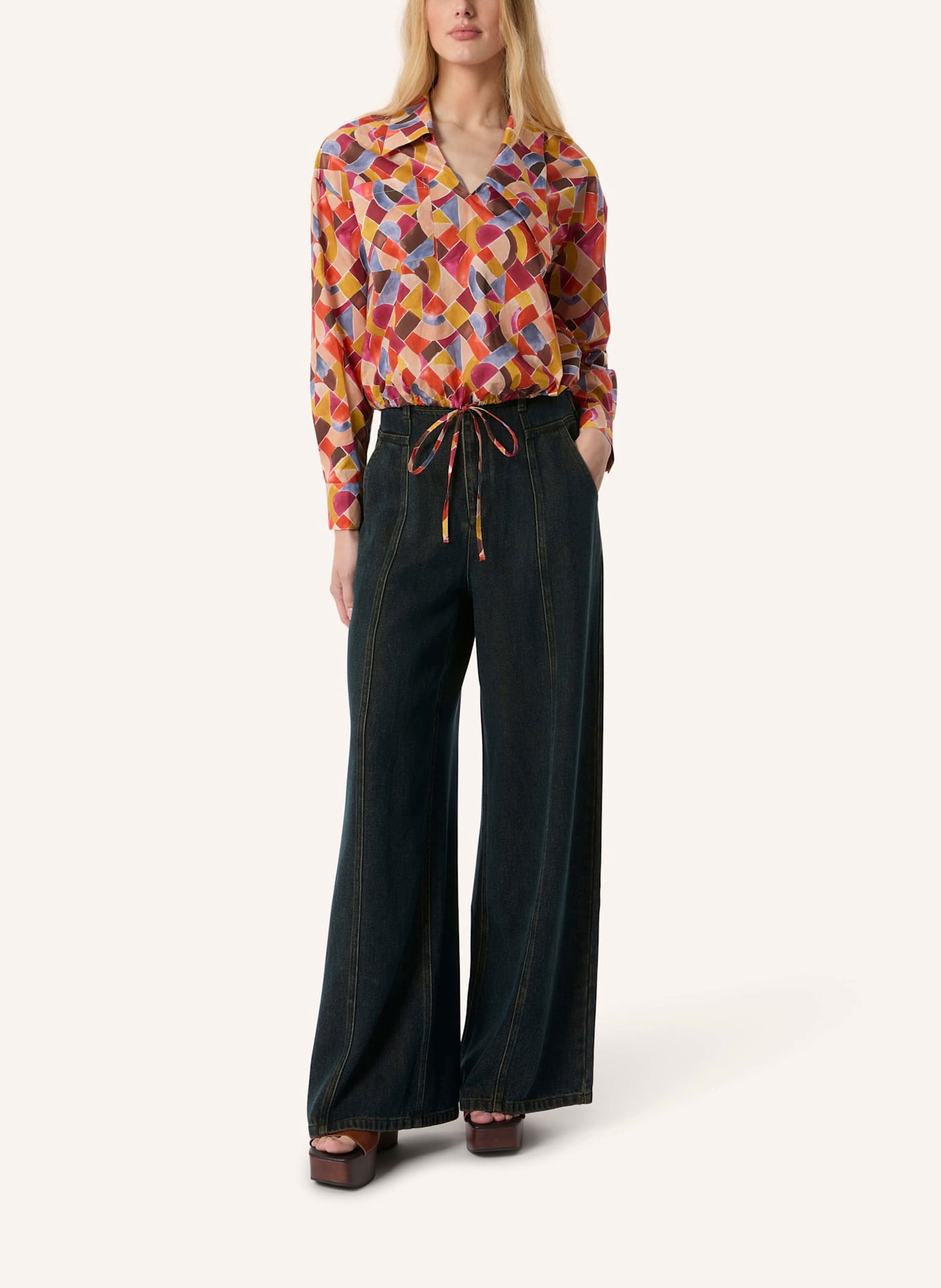 Malej Baumwollbluse BOLOGNA: ROT